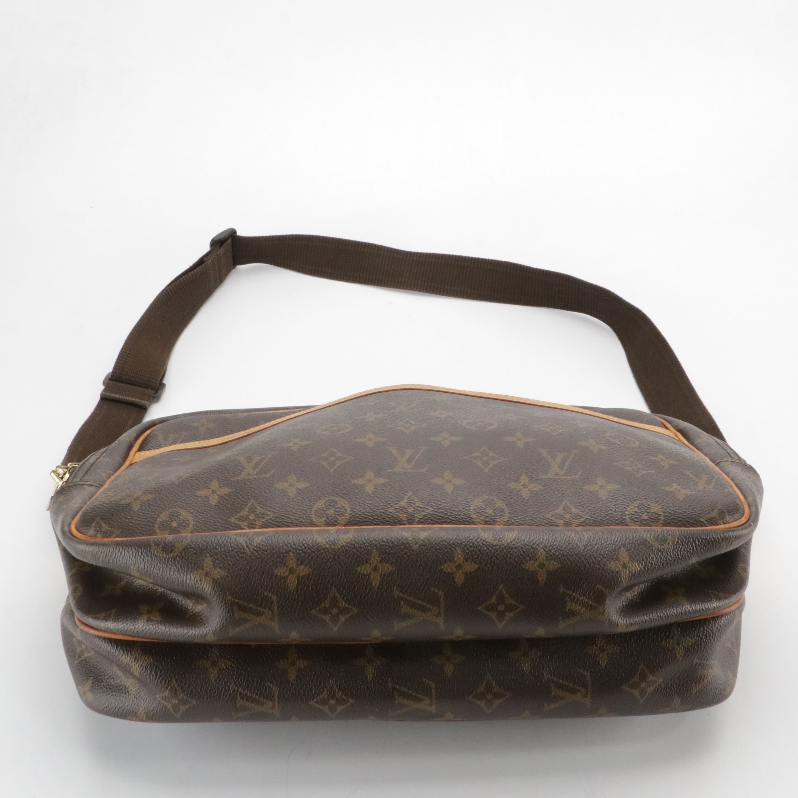 Louis Vuitton Reporter GM Crossbody Bag in Monogram Canvas and Vachetta Leather