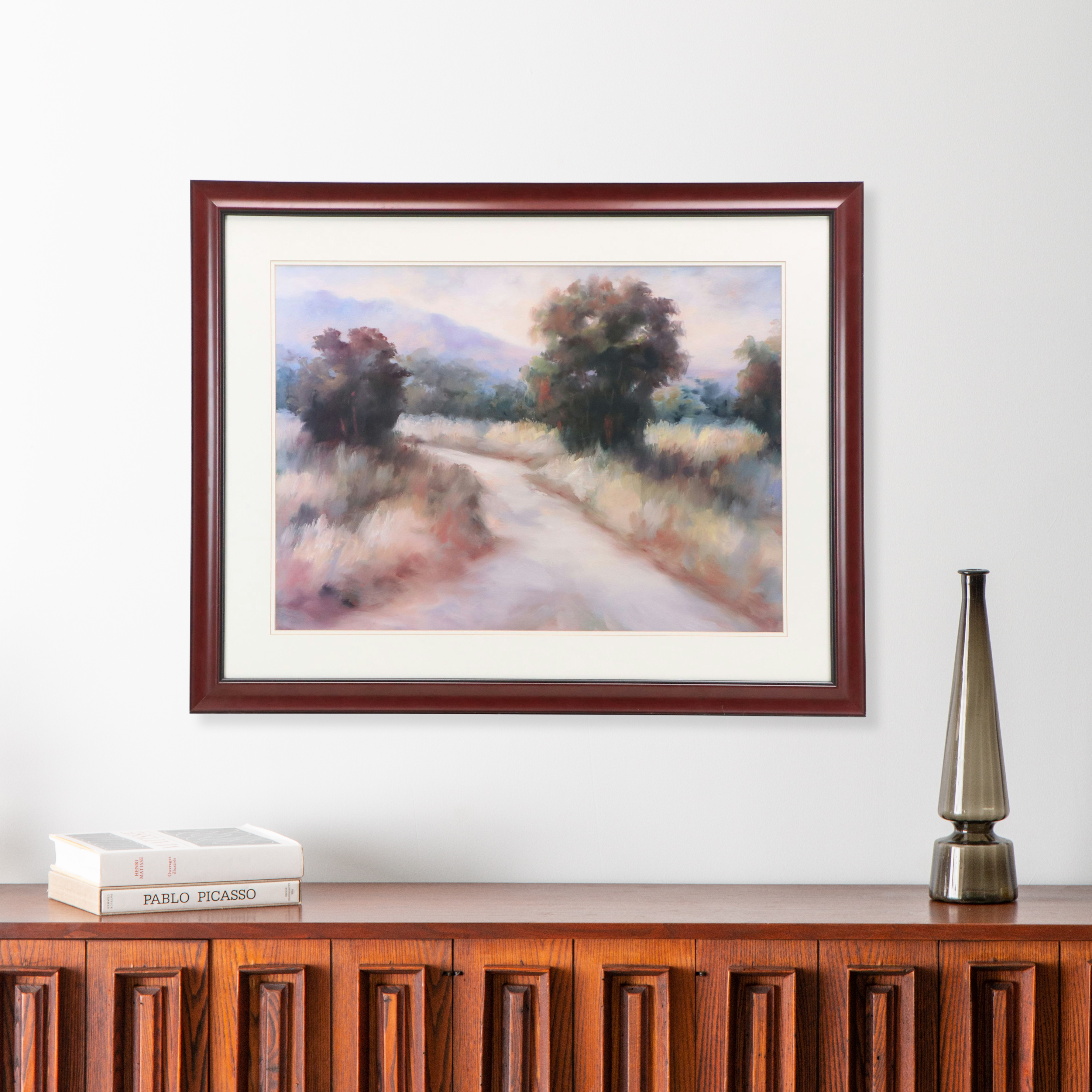 Abstract Sunset Landscape Offset Lithograph, 21st Century