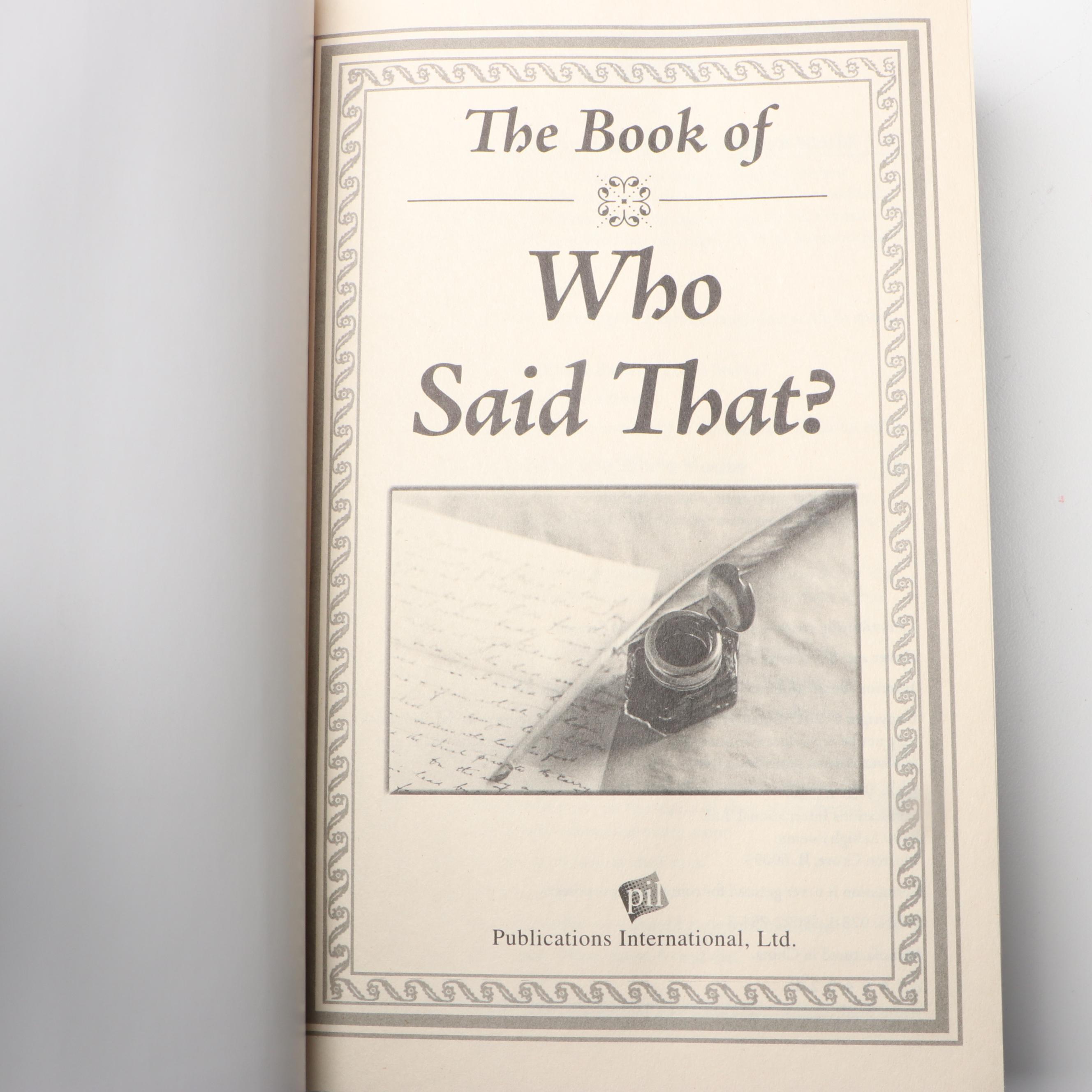 "The Book of Answers" and More "Book of" Reference Books