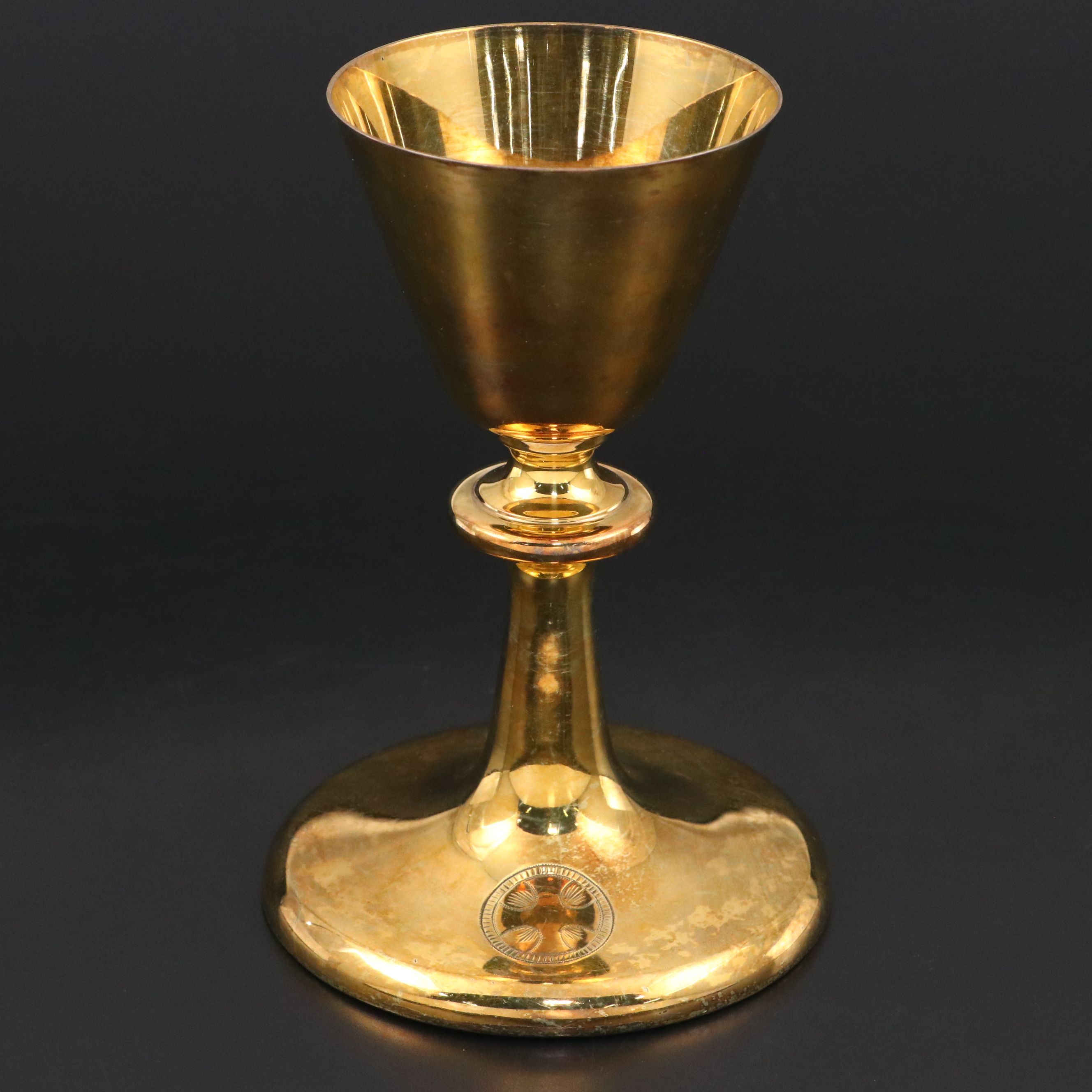 Tonini Gold Plate Sterling Silver Chalice, 1955