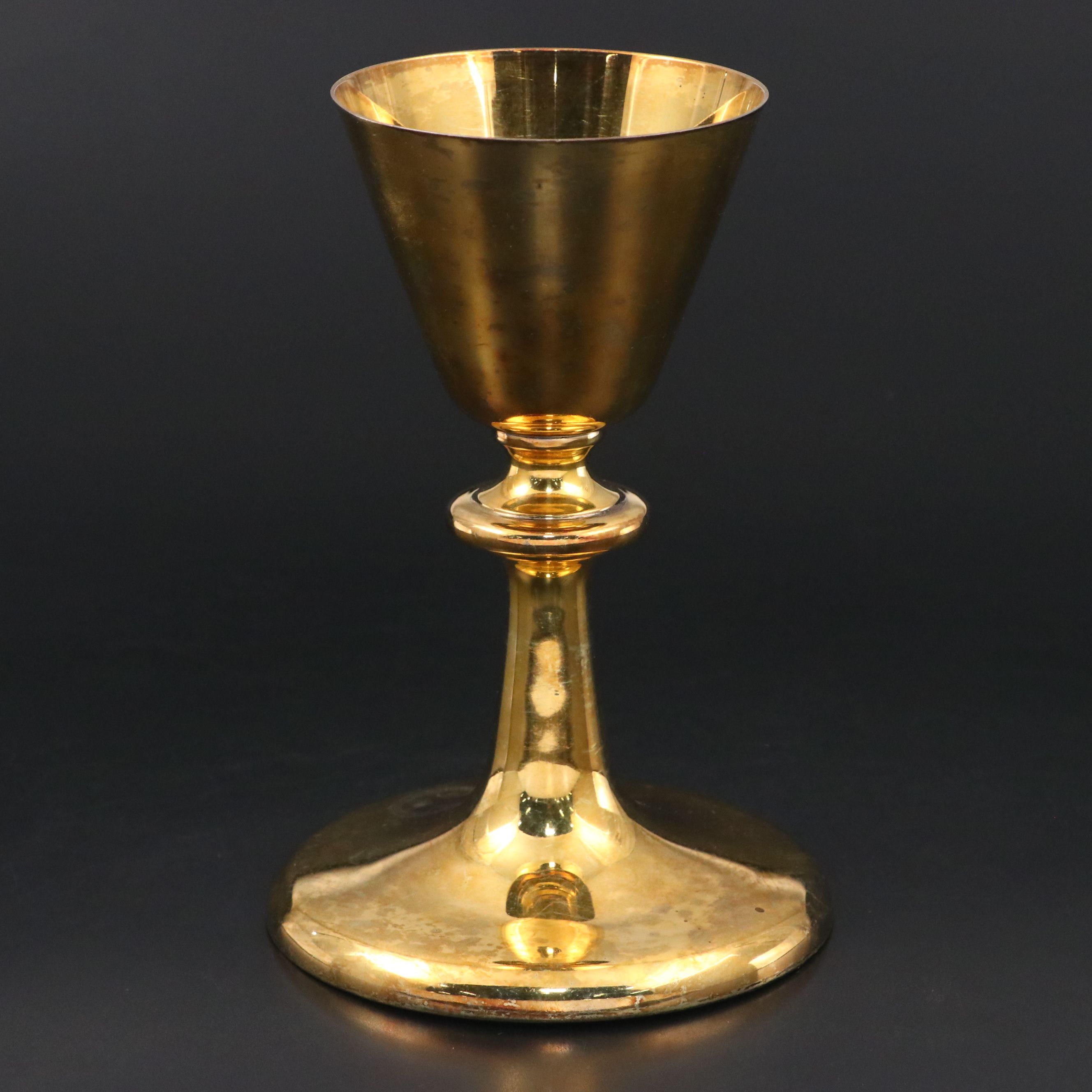 Tonini Gold Plate Sterling Silver Chalice, 1955