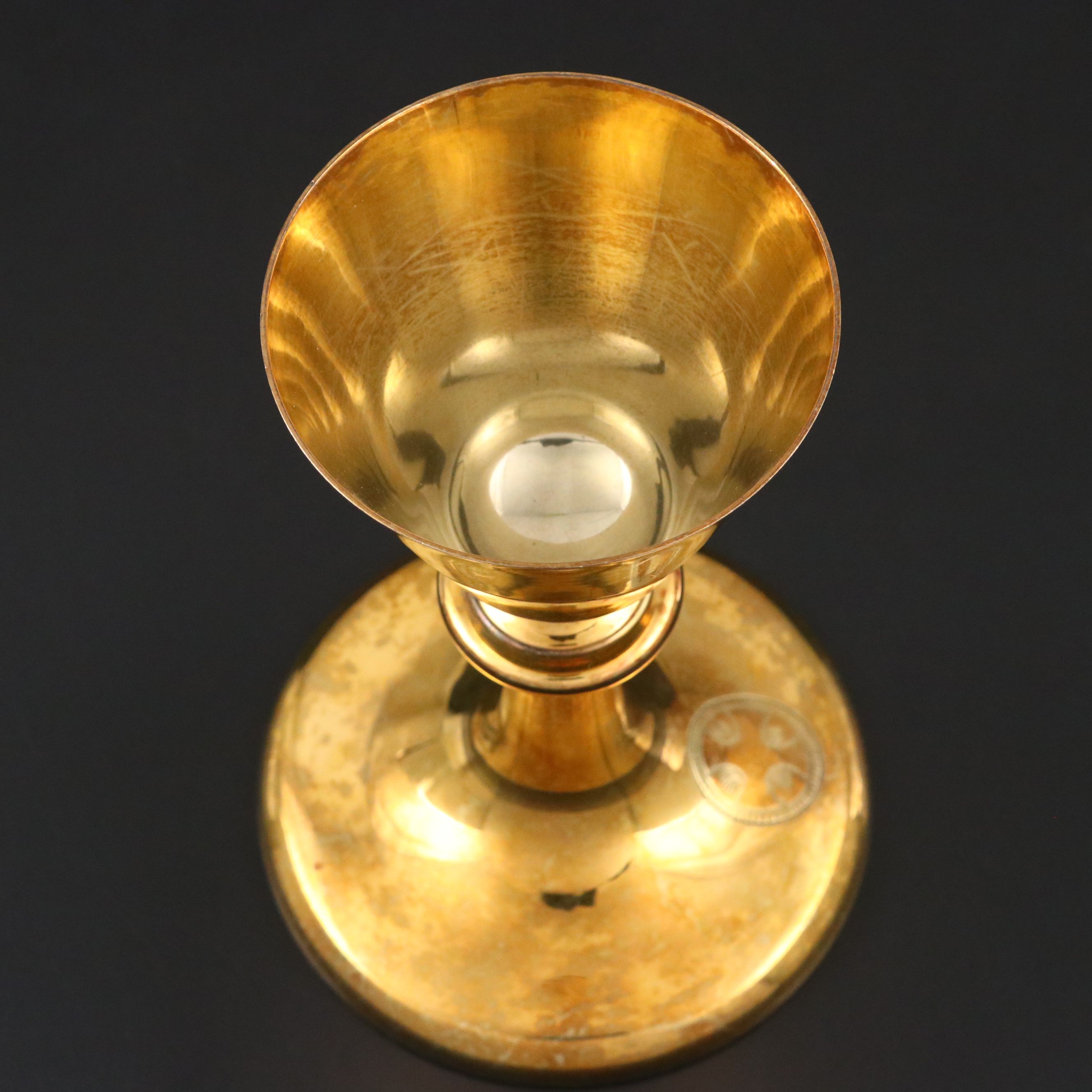 Tonini Gold Plate Sterling Silver Chalice, 1955