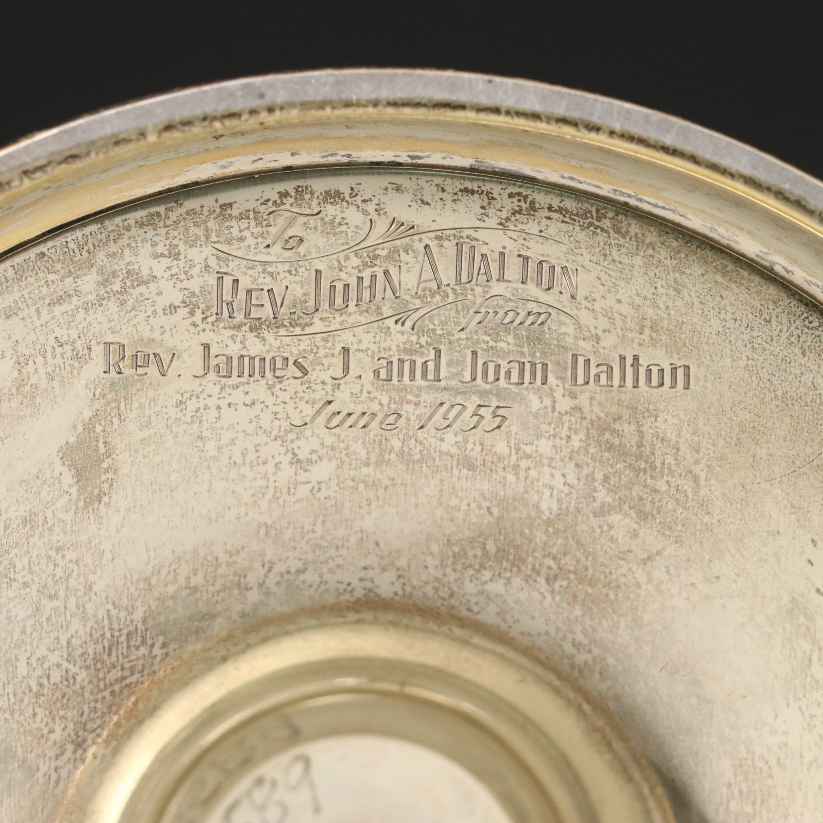 Tonini Gold Plate Sterling Silver Chalice, 1955