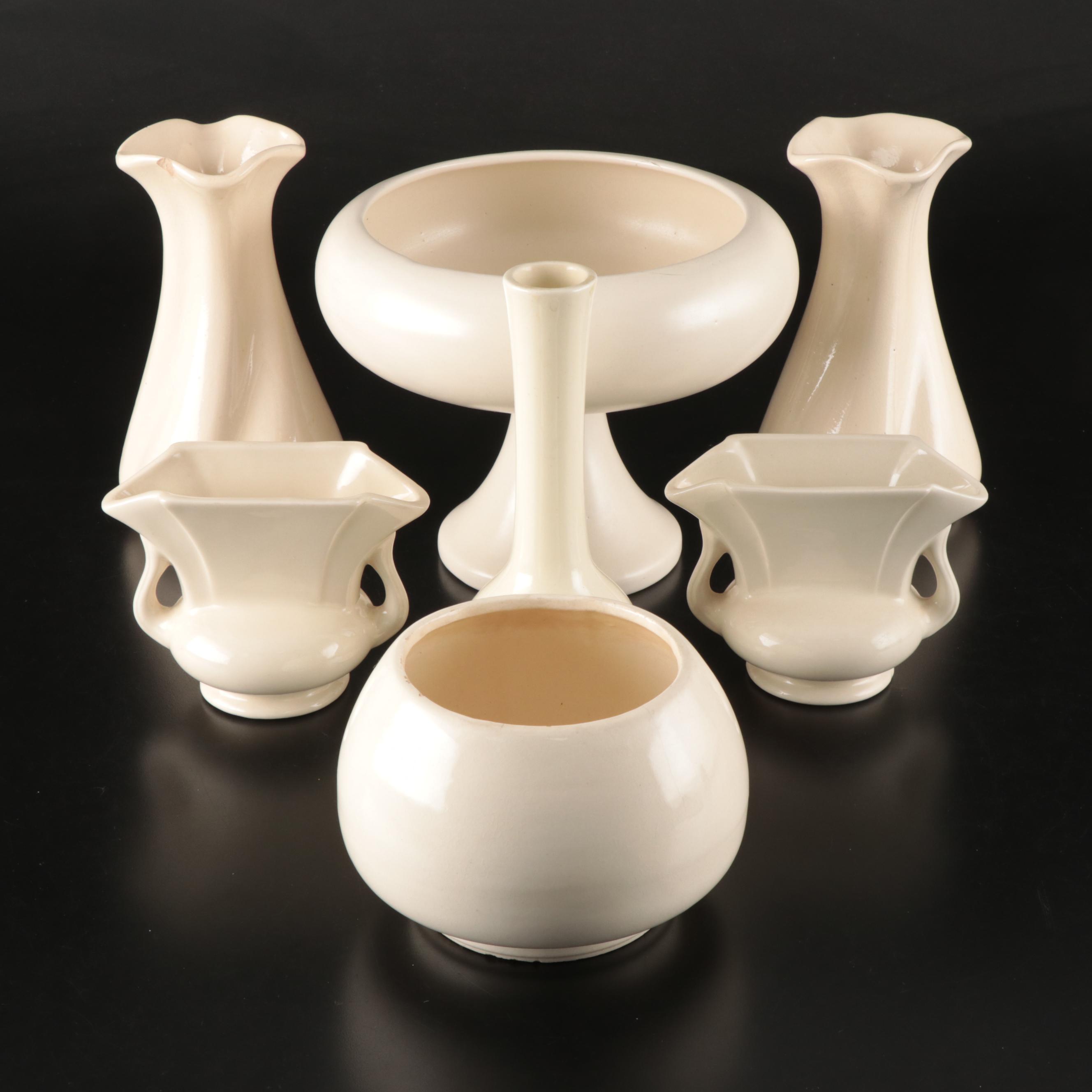 Haeger Pottery for Teleflora Vase with Other Ceramic Vases