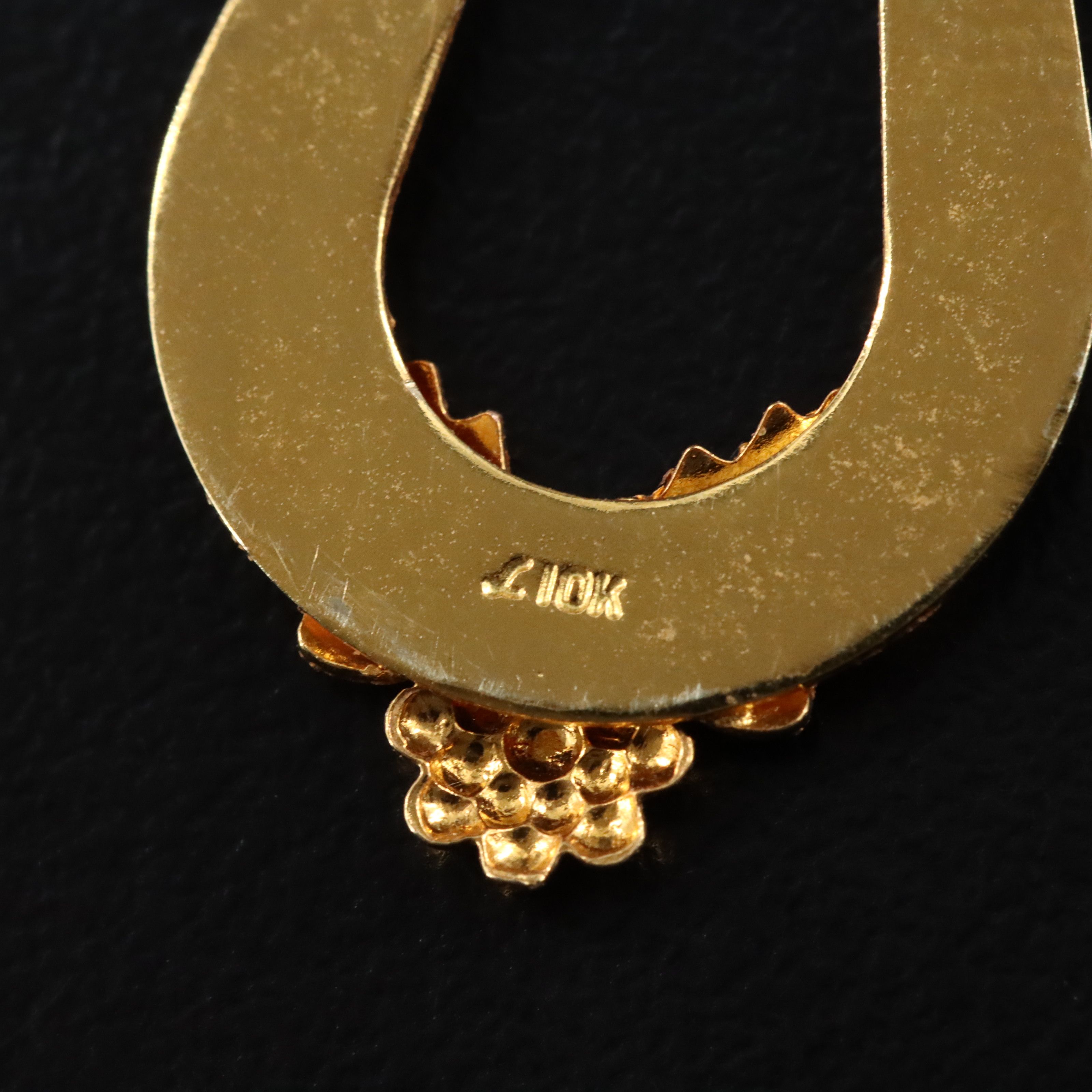 Landstrom's Black Hills Gold 10K Tri-Color  Earrings