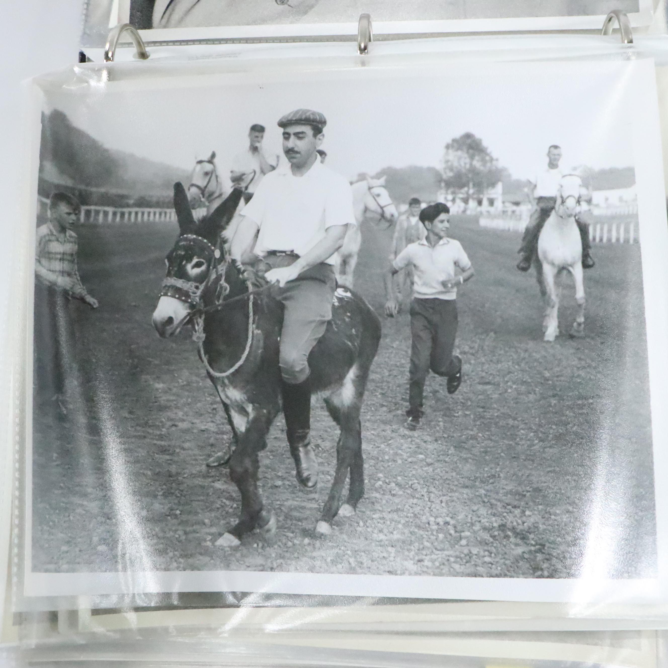 River Downs Horse Racing Photo Print Album, Mid-20th Century