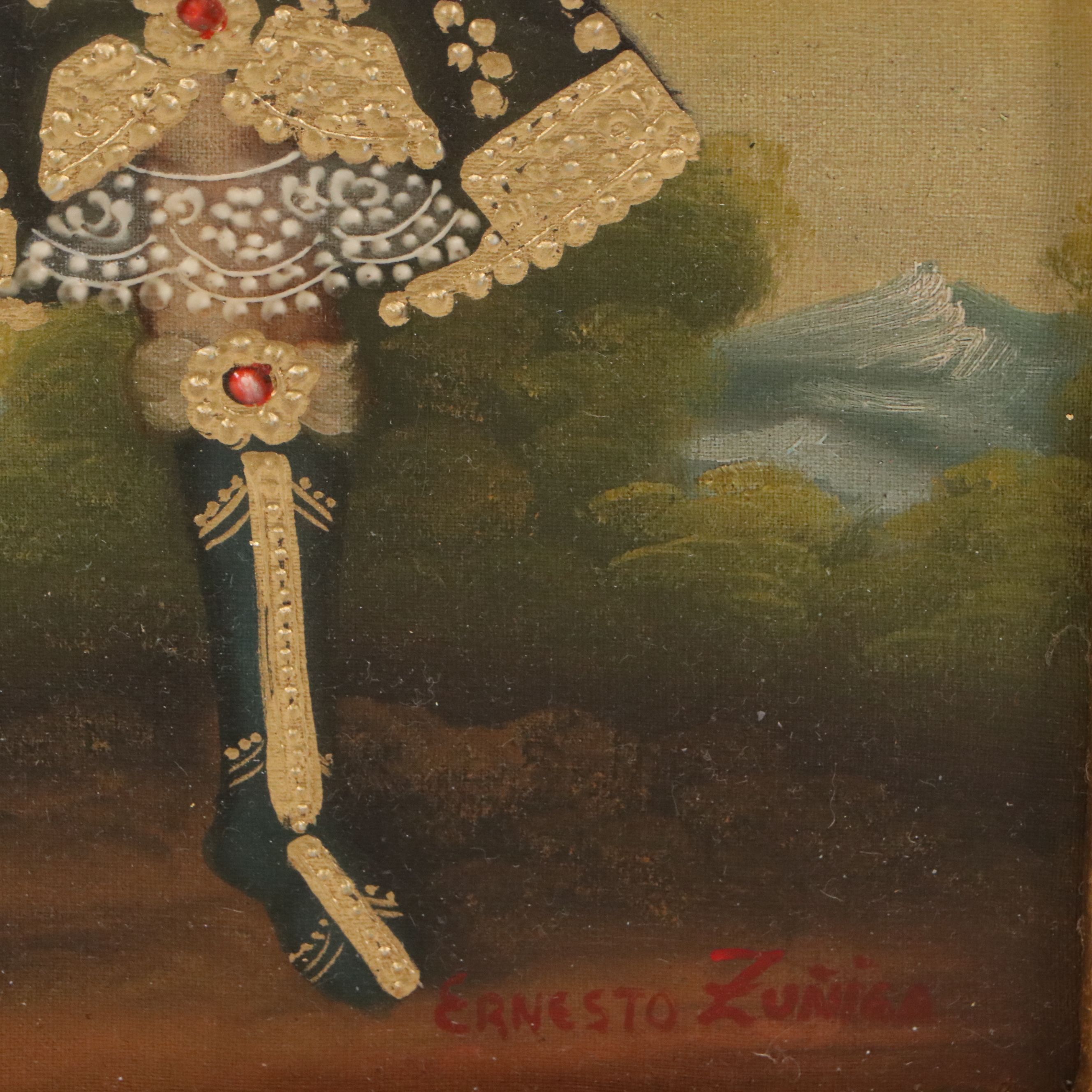 Ernesto Zuñiga Oil Painting "Archangel Saint Raphael"