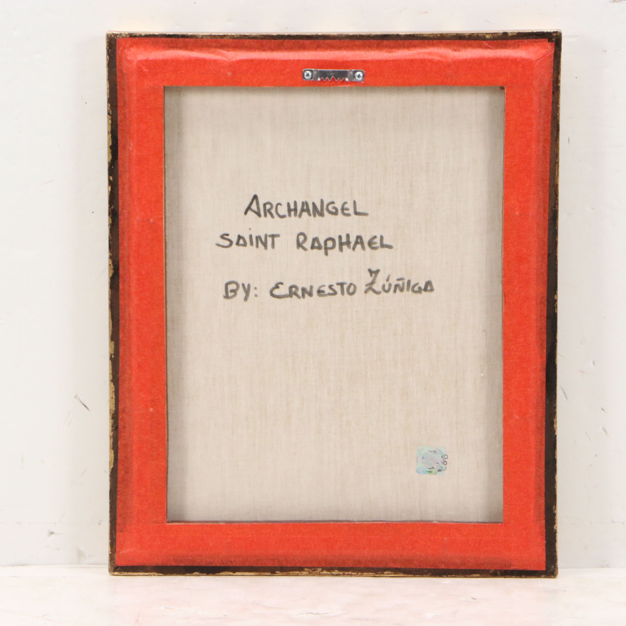 Ernesto Zuñiga Oil Painting "Archangel Saint Raphael"