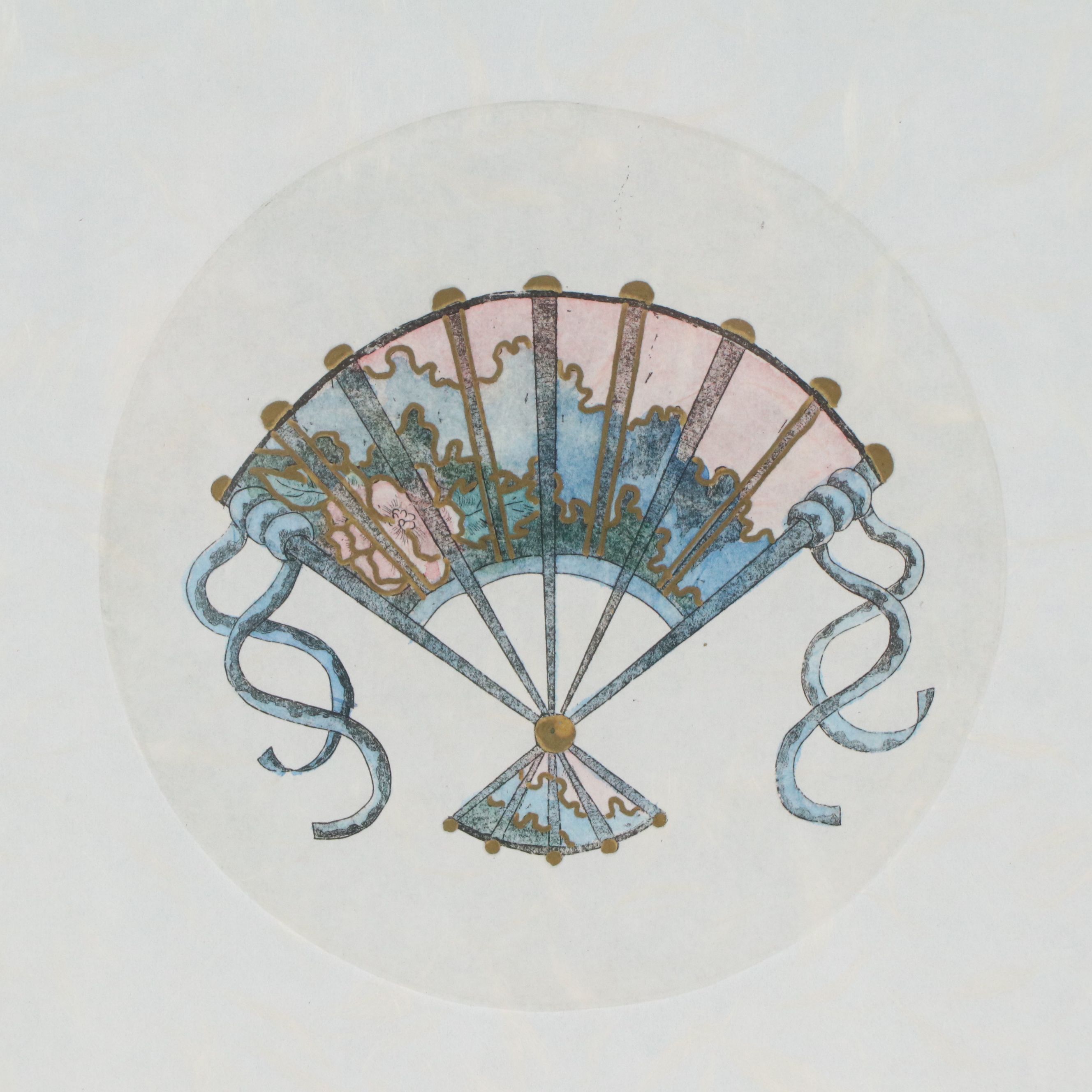 Nona Lee Embellished Lithograph "Oriental Obsession"