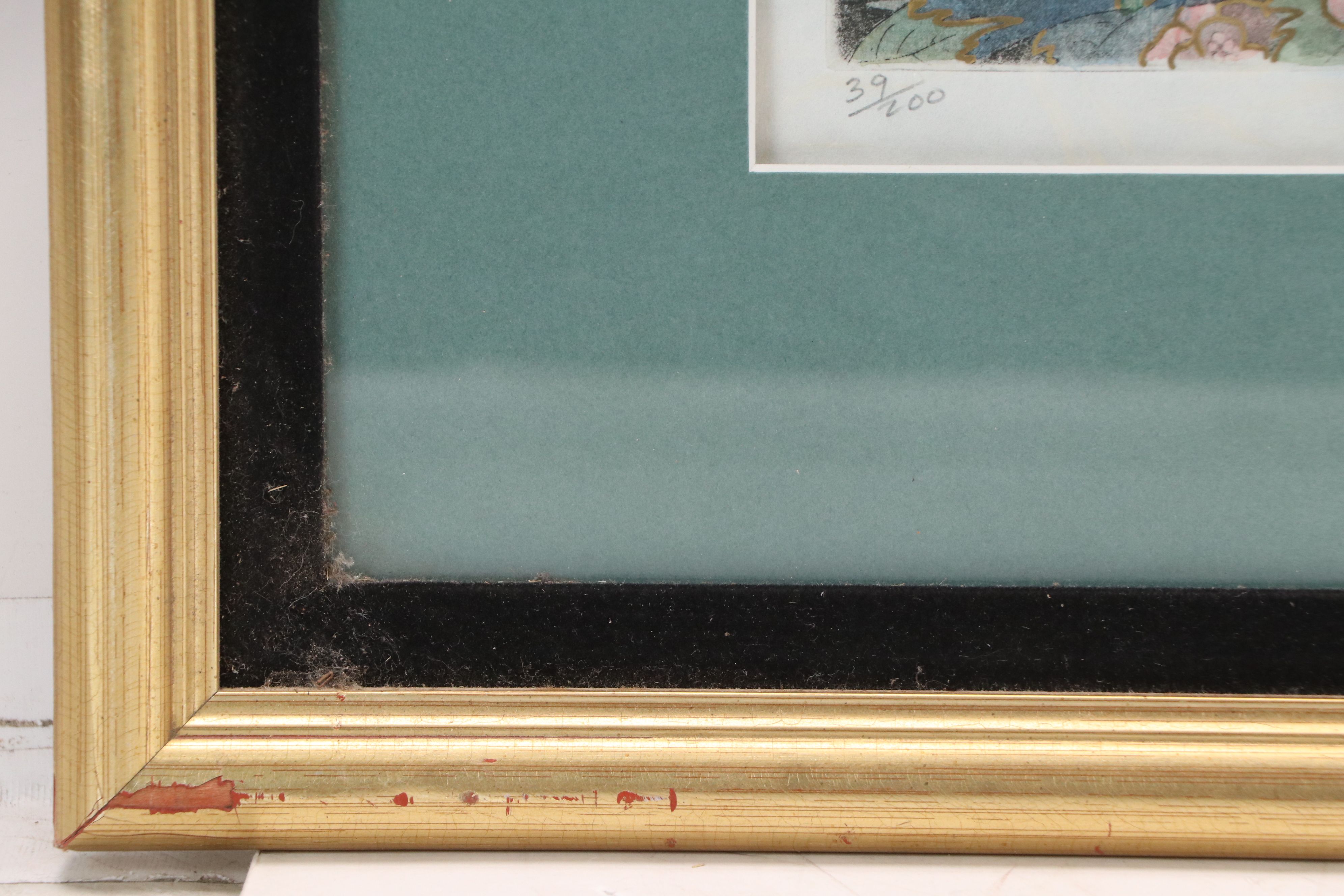 Nona Lee Embellished Lithograph "Oriental Obsession"