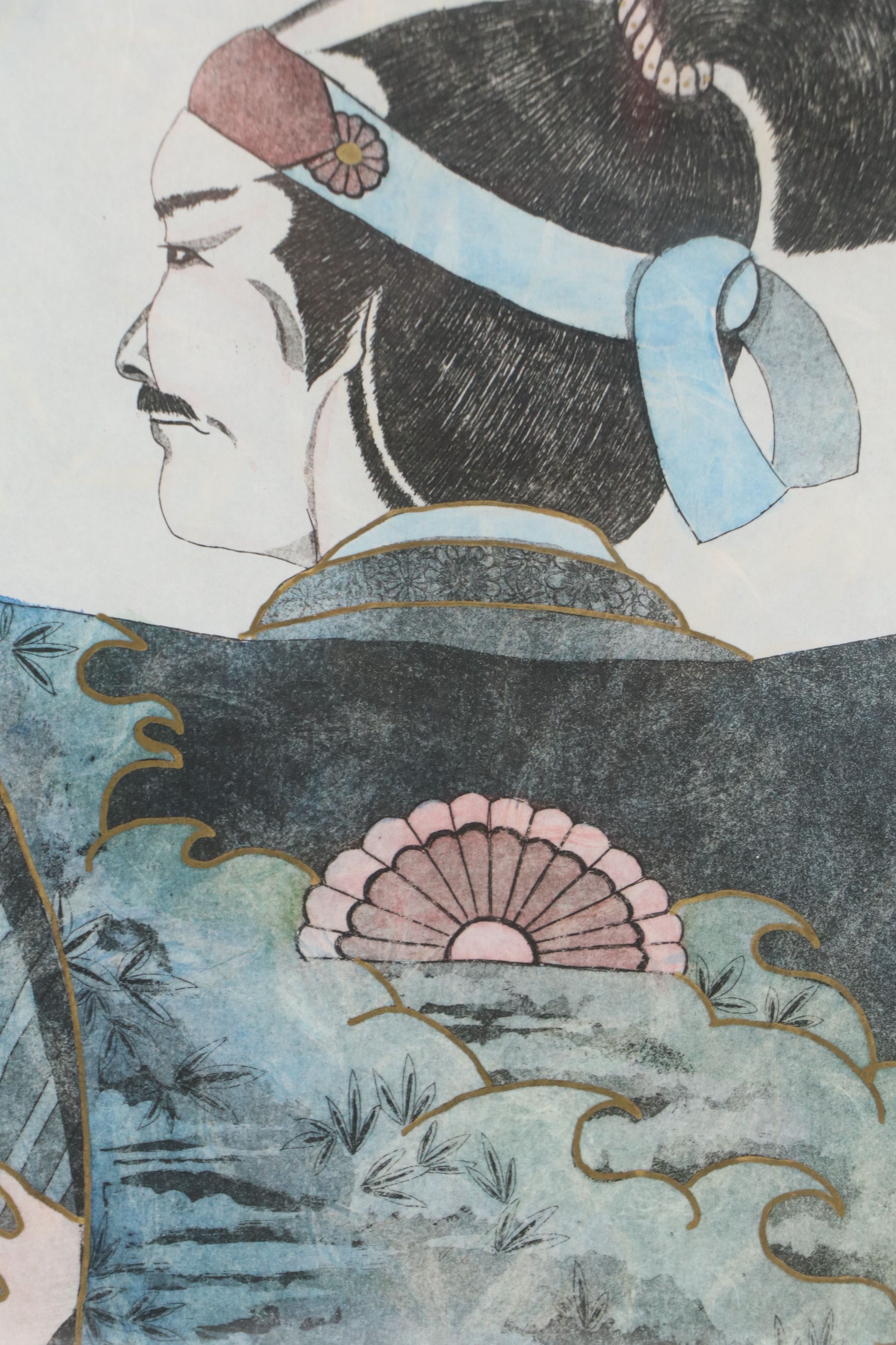 Nona Lee Embellished Lithograph "Oriental Obsession"