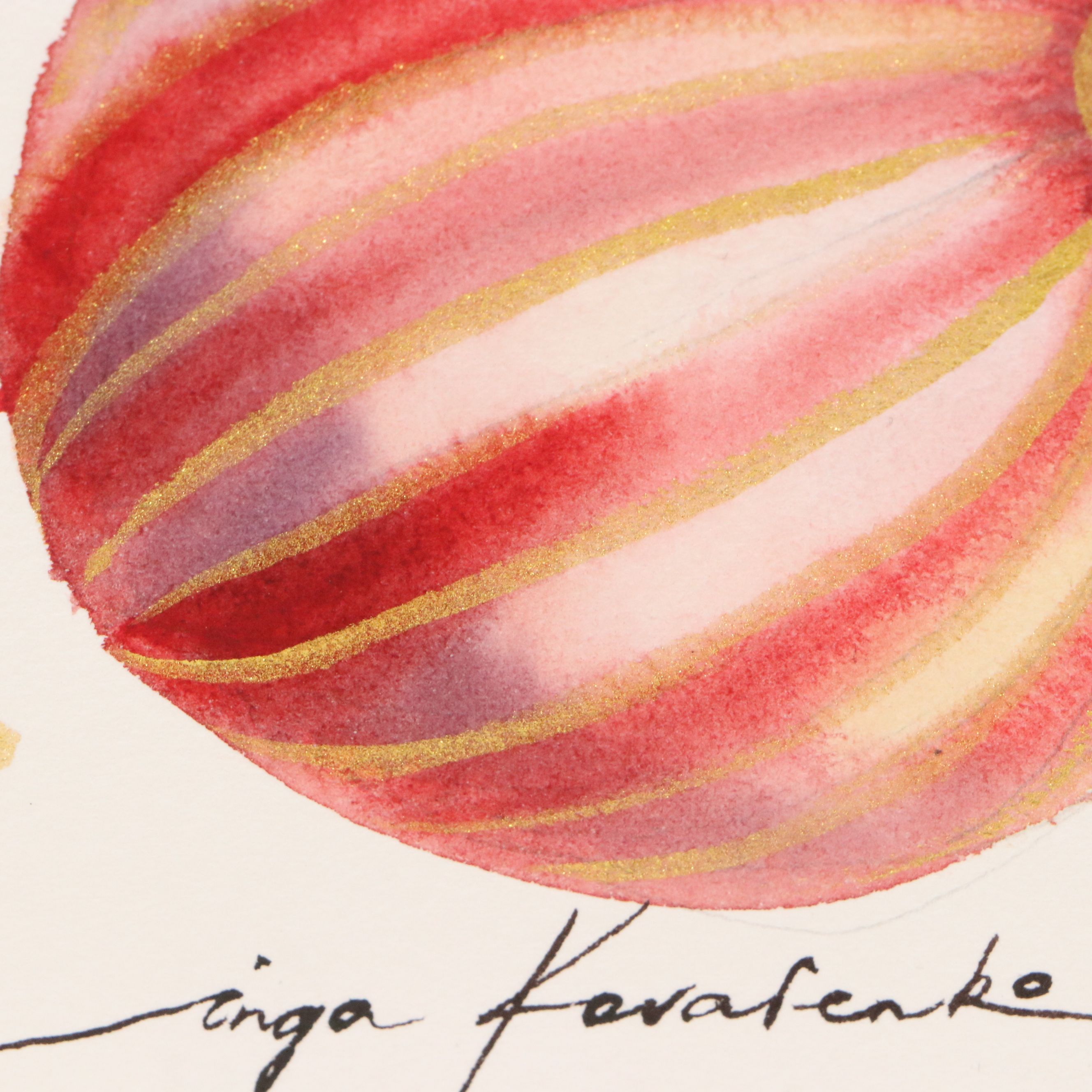 Inga Kovalenko Watercolor of Elephant Balancing on Ball, 2026