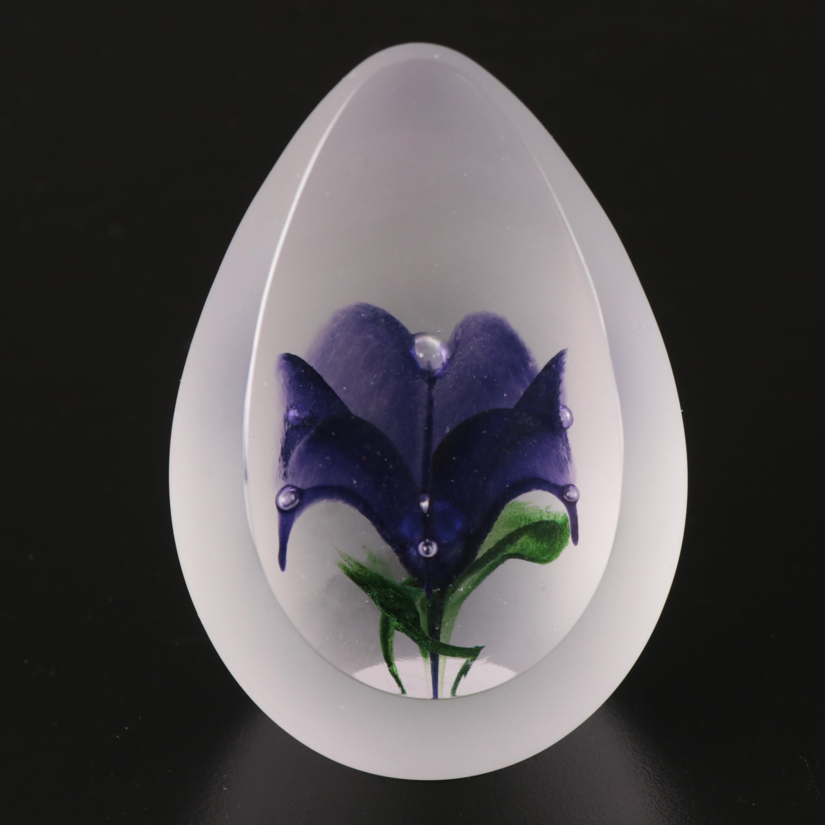 Fred Wilkerson Signed Studio Glass and Other Crystal Paperweights