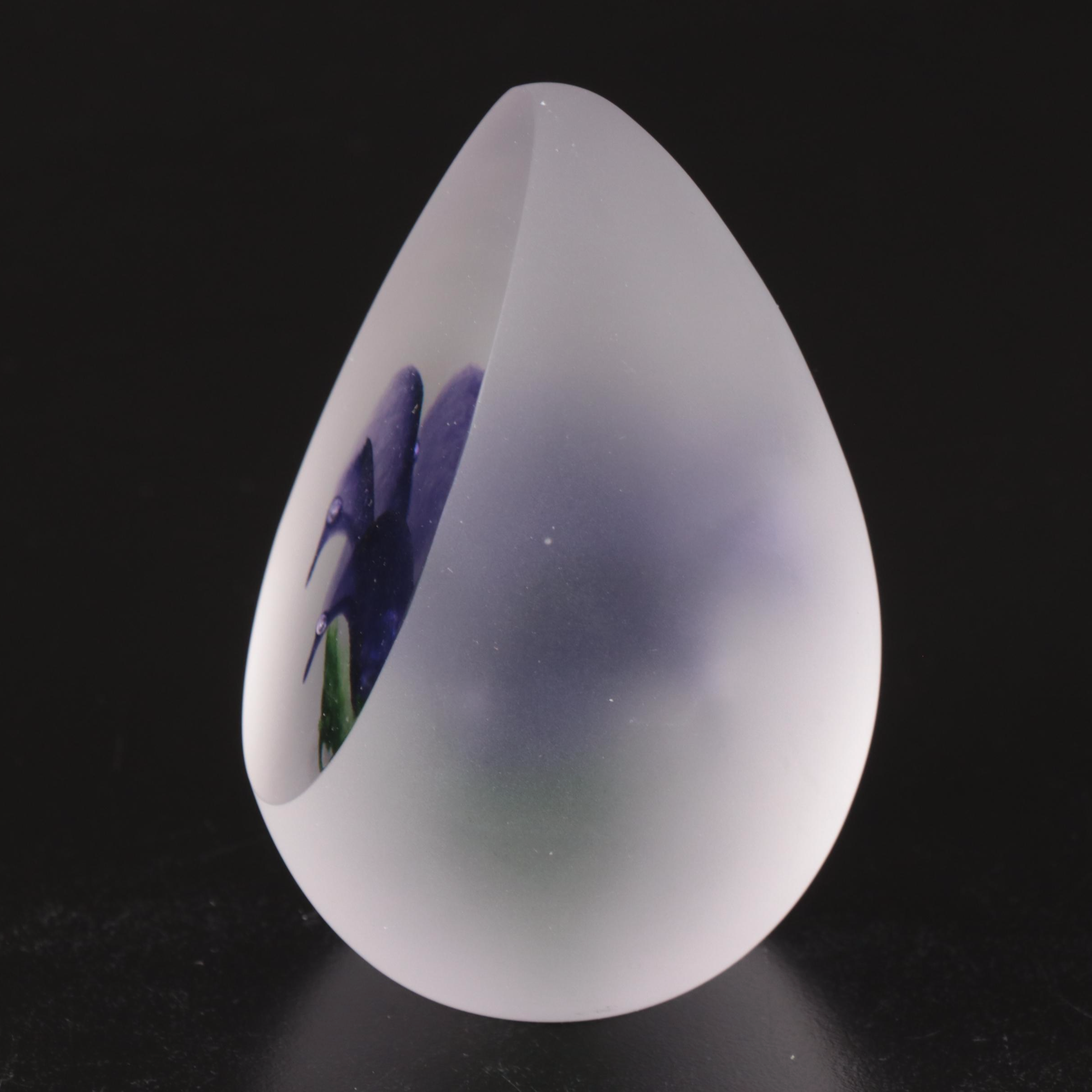 Fred Wilkerson Signed Studio Glass and Other Crystal Paperweights