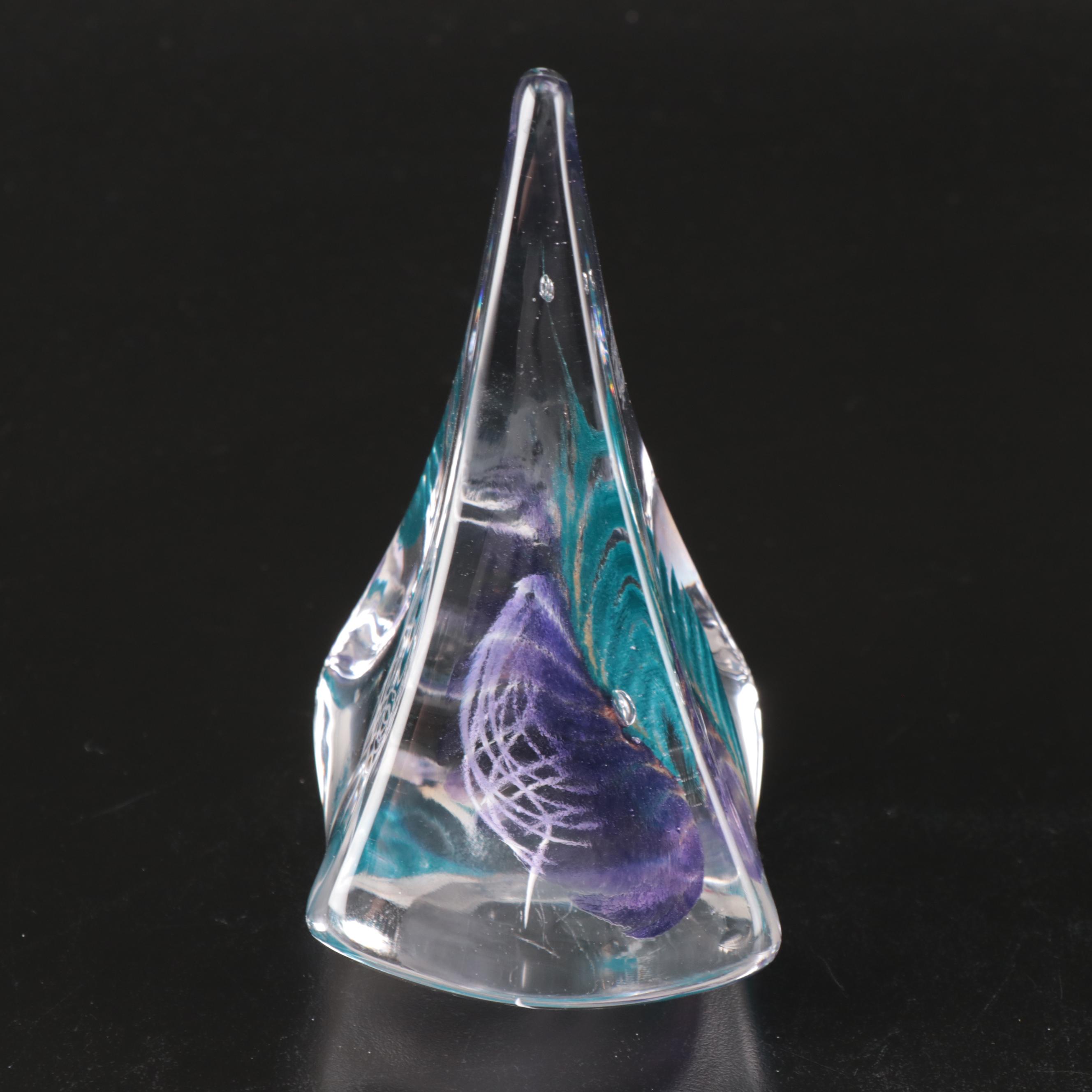 Fred Wilkerson Signed Studio Glass and Other Crystal Paperweights