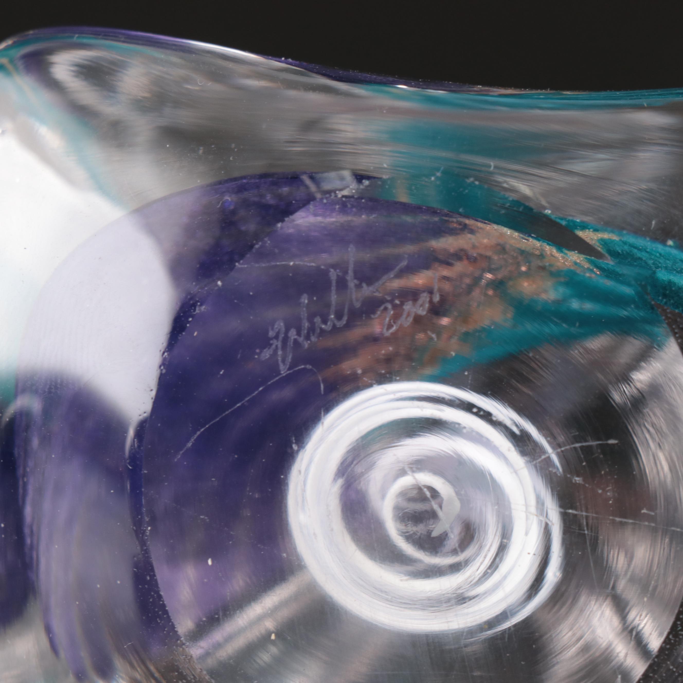 Fred Wilkerson Signed Studio Glass and Other Crystal Paperweights