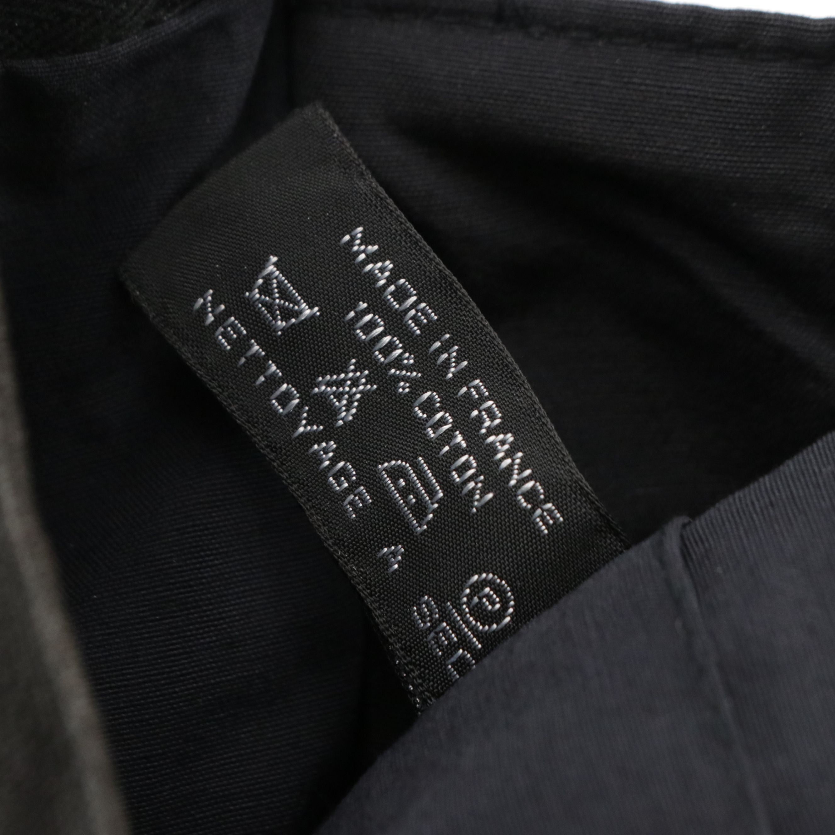 Hermès Fourre-Tout Zip Pouch in Black Cotton Canvas