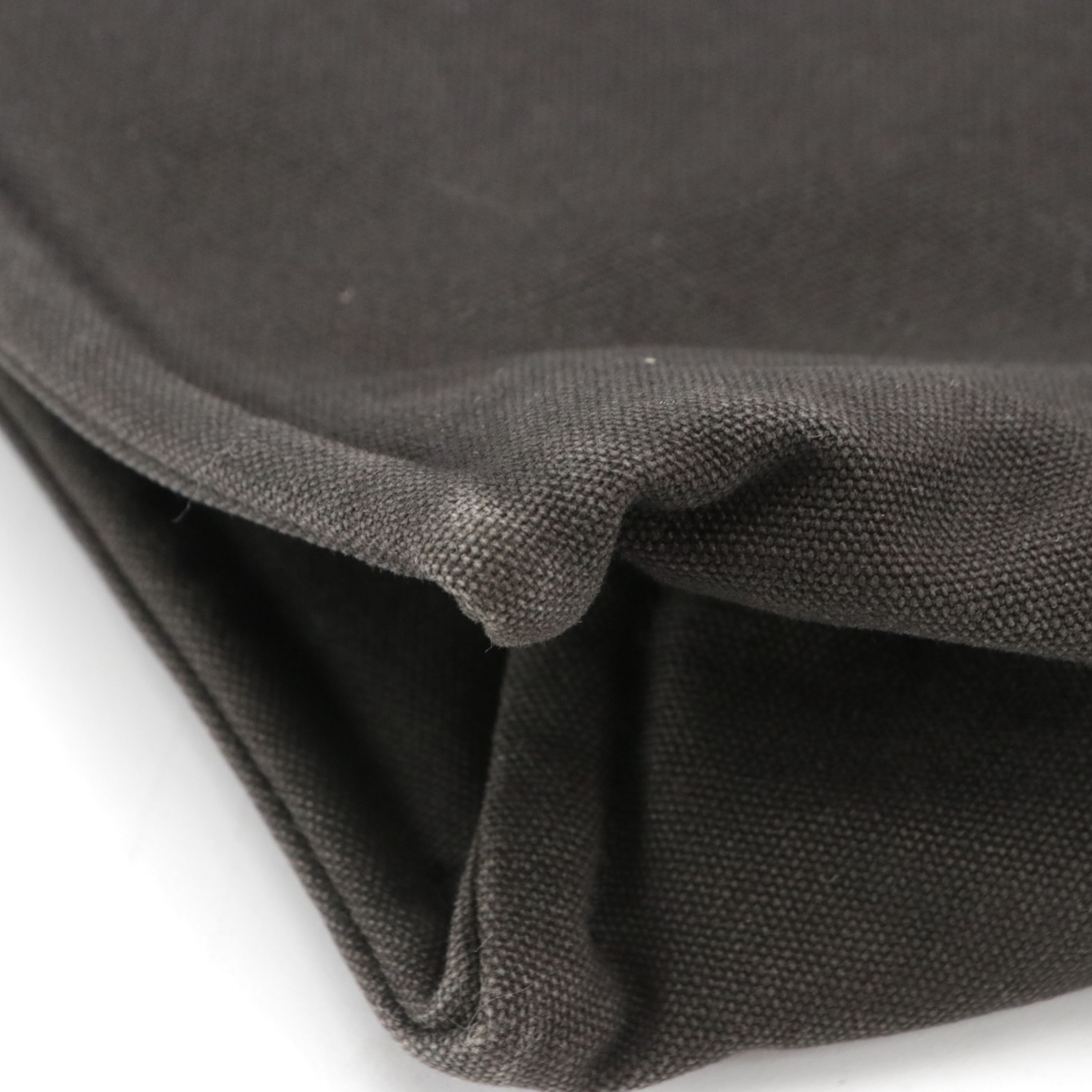 Hermès Fourre-Tout Zip Pouch in Black Cotton Canvas