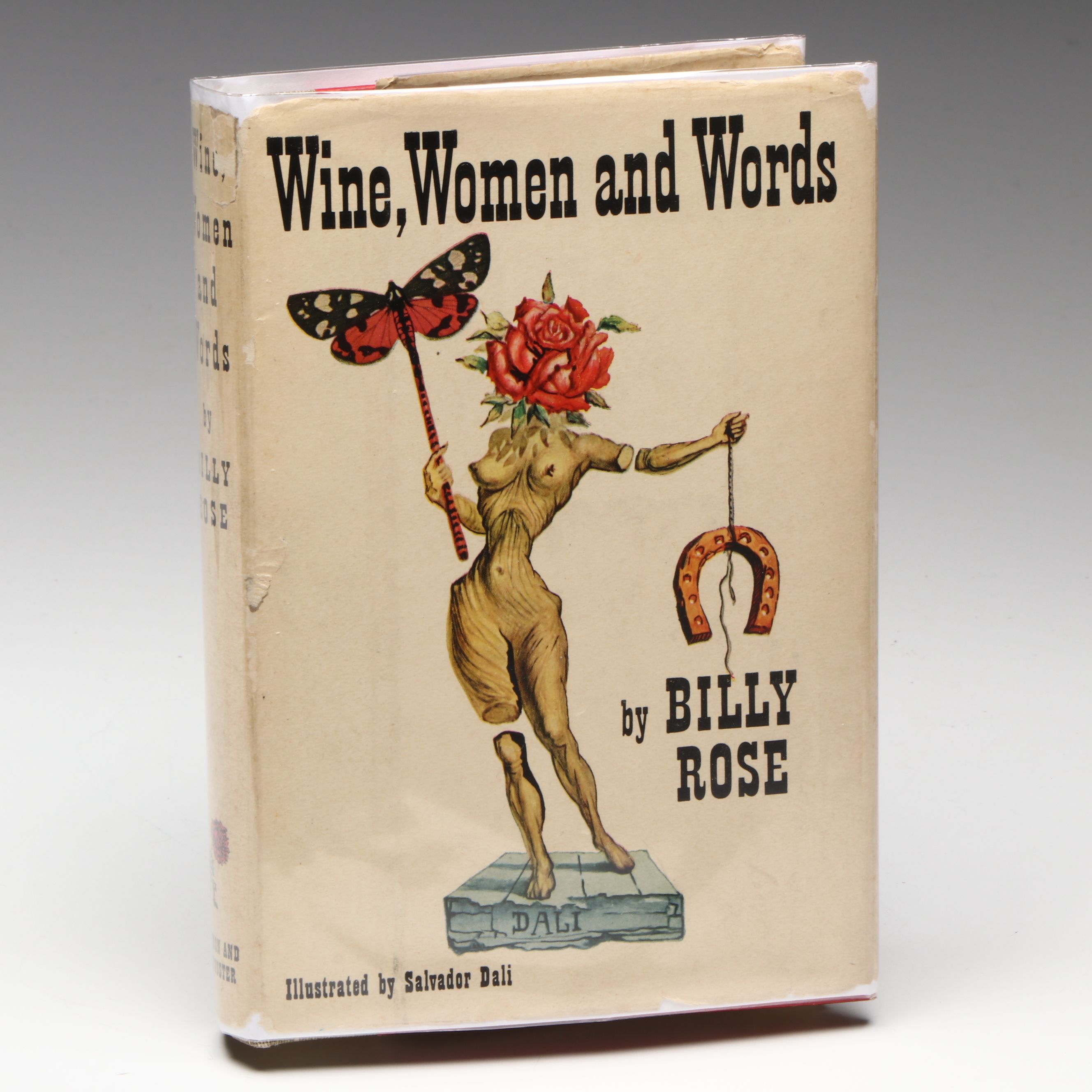 Salvador Dalí Illustrated First Edition "Wine, Women and Words" by Billy Rose