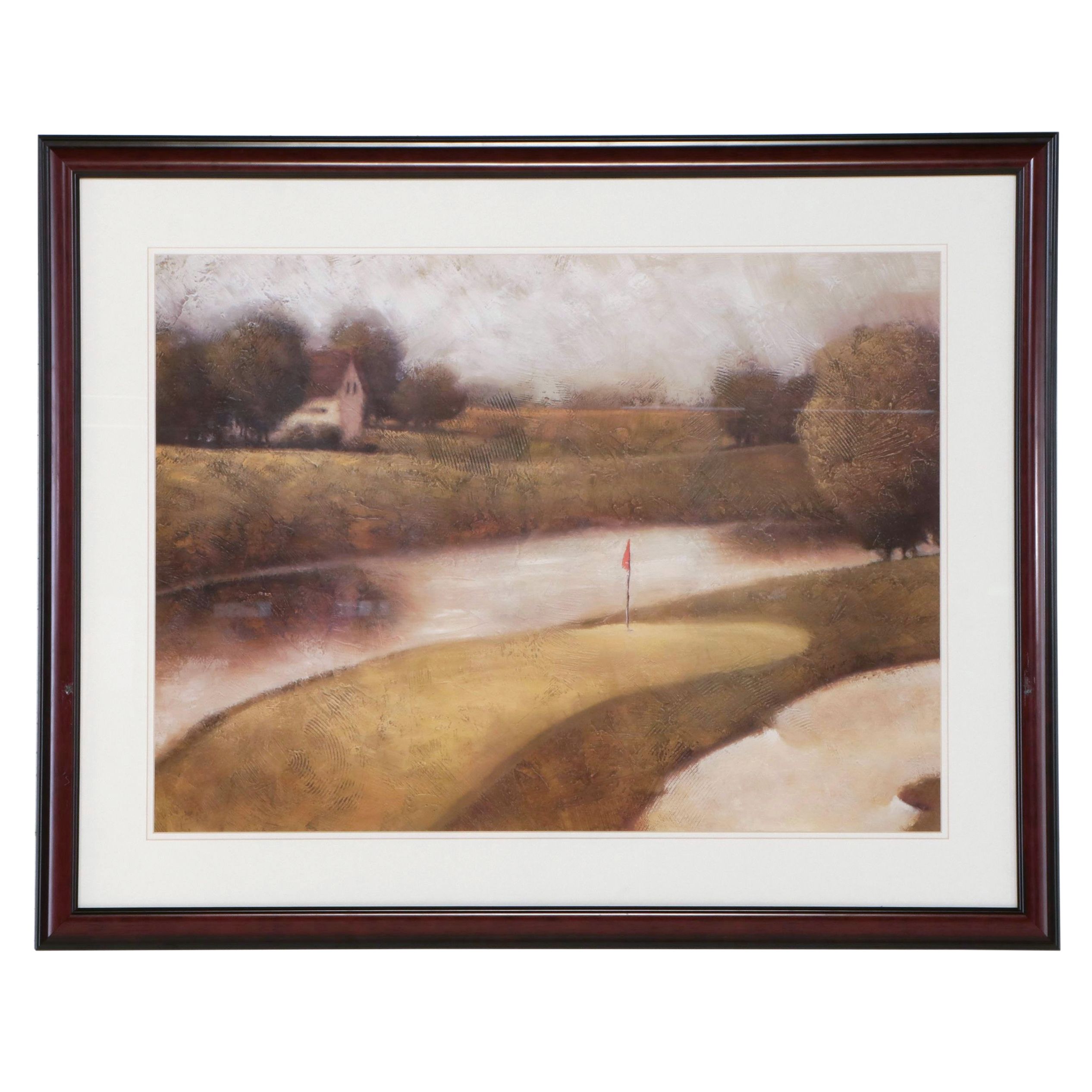 Golf Course Offset Lithograph "Sand Trap I" After Vincent George