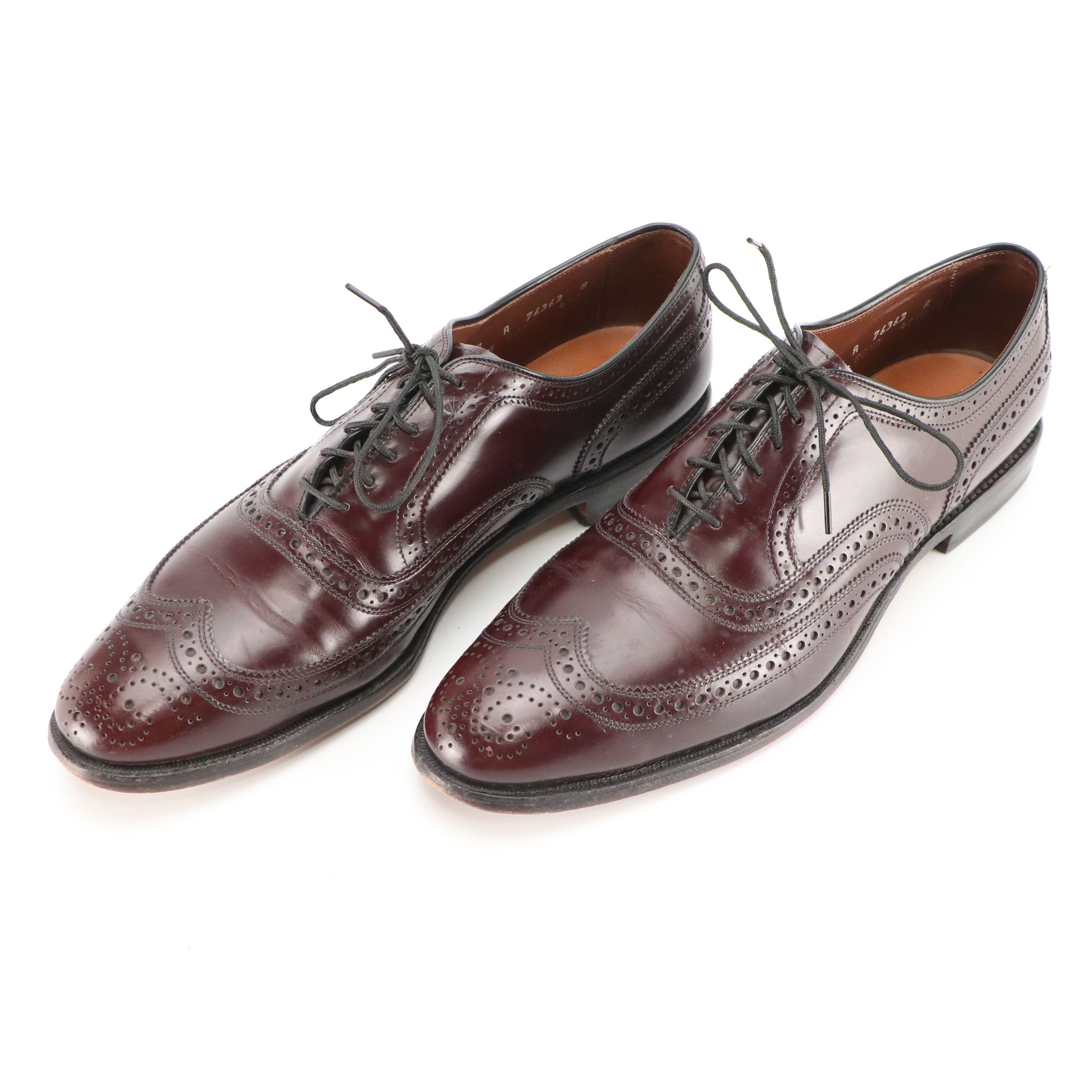 Men's Allen Edmonds McAllister Brogue Wingtip Oxfords in Leather with Box