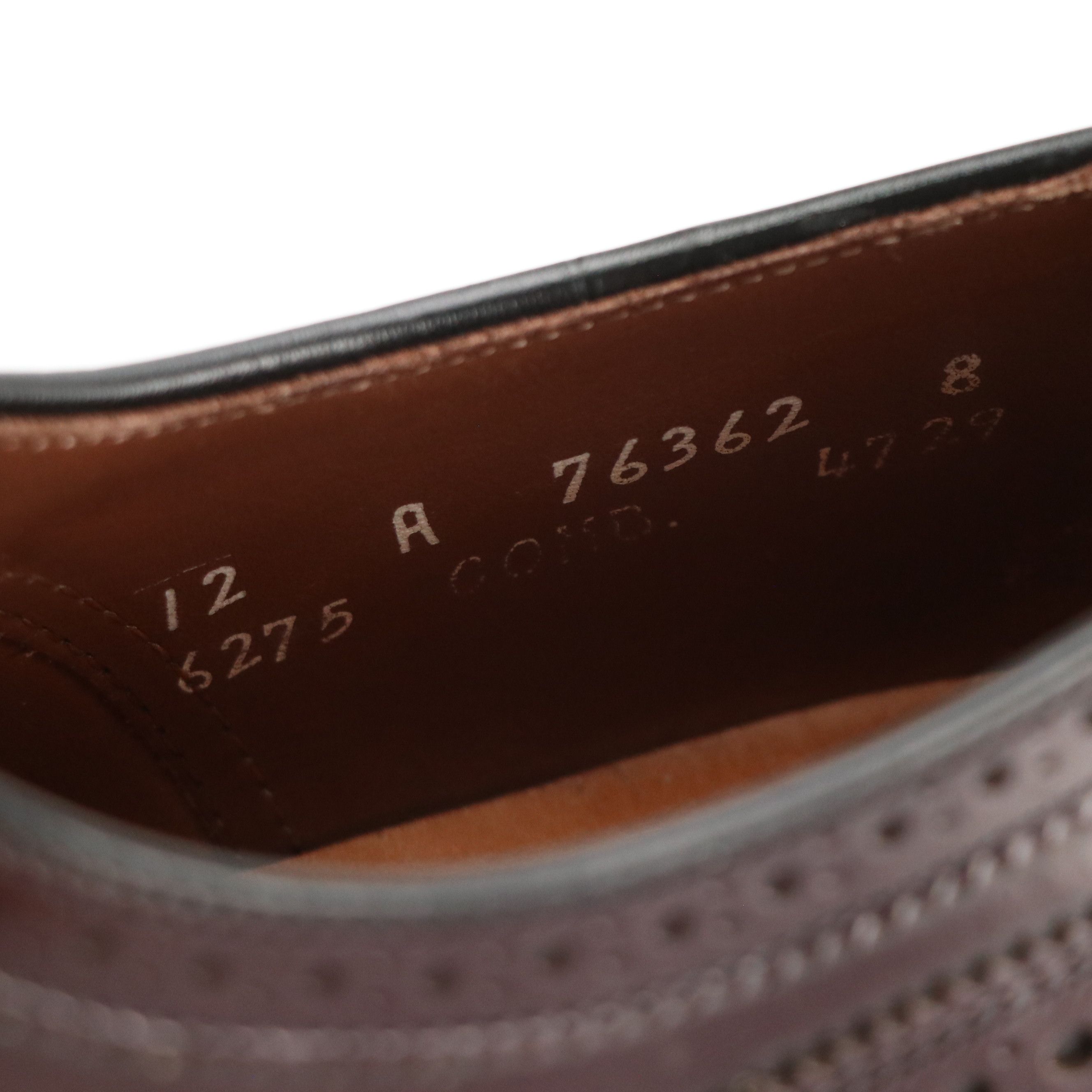 Men's Allen Edmonds McAllister Brogue Wingtip Oxfords in Leather with Box