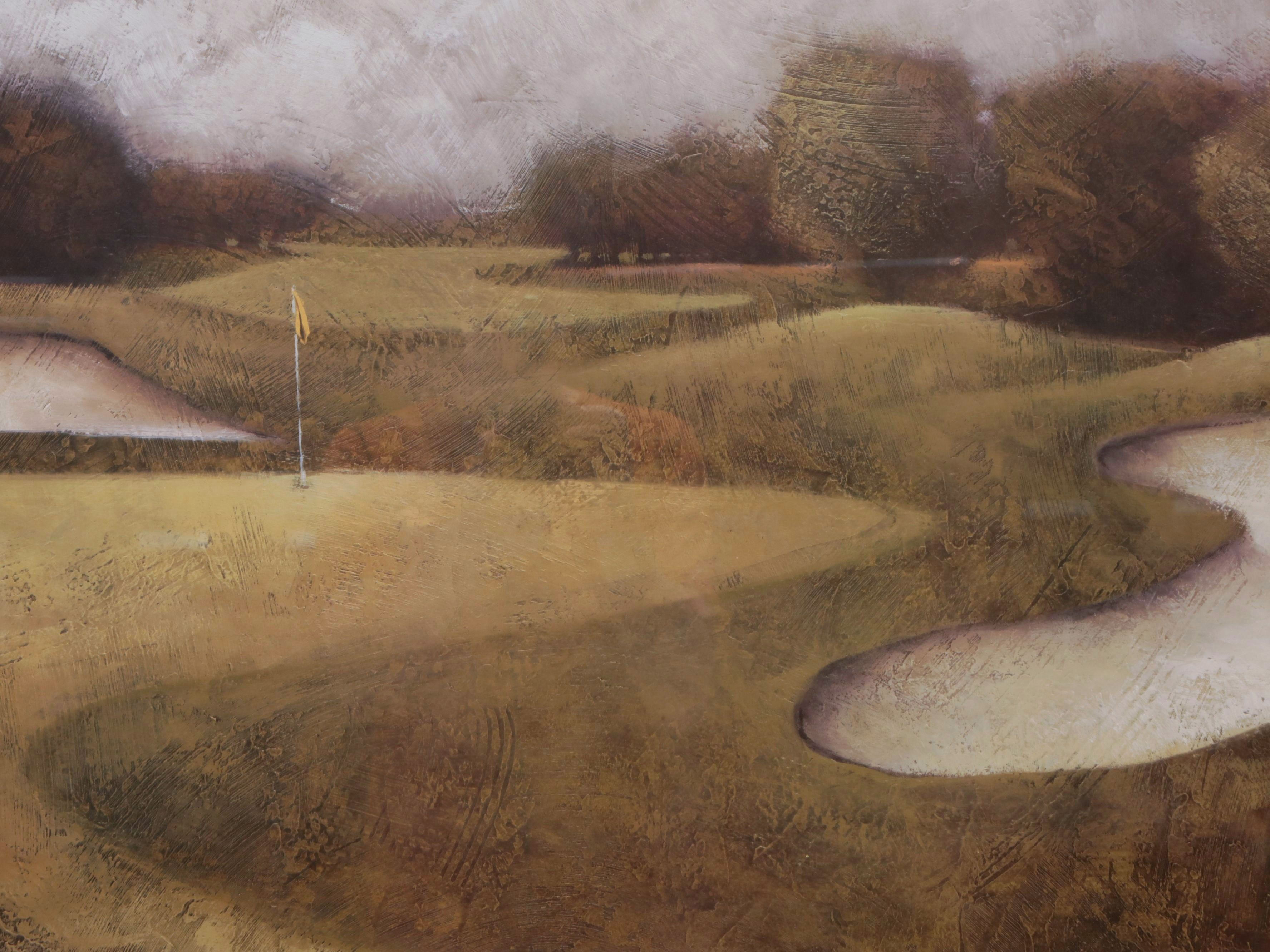 Golf Course Offset Lithograph "Sand Trap II" After Vincent George