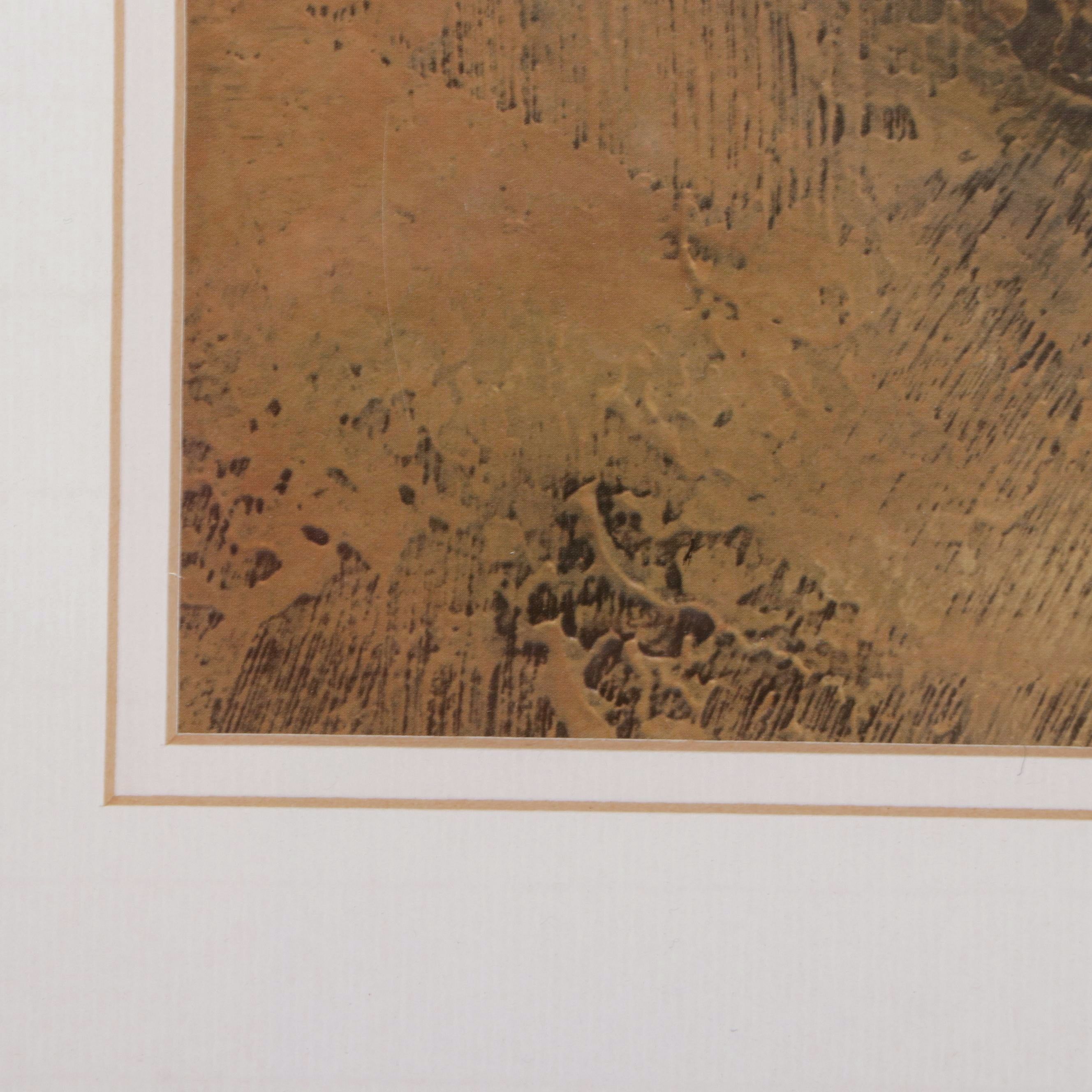 Golf Course Offset Lithograph "Sand Trap II" After Vincent George