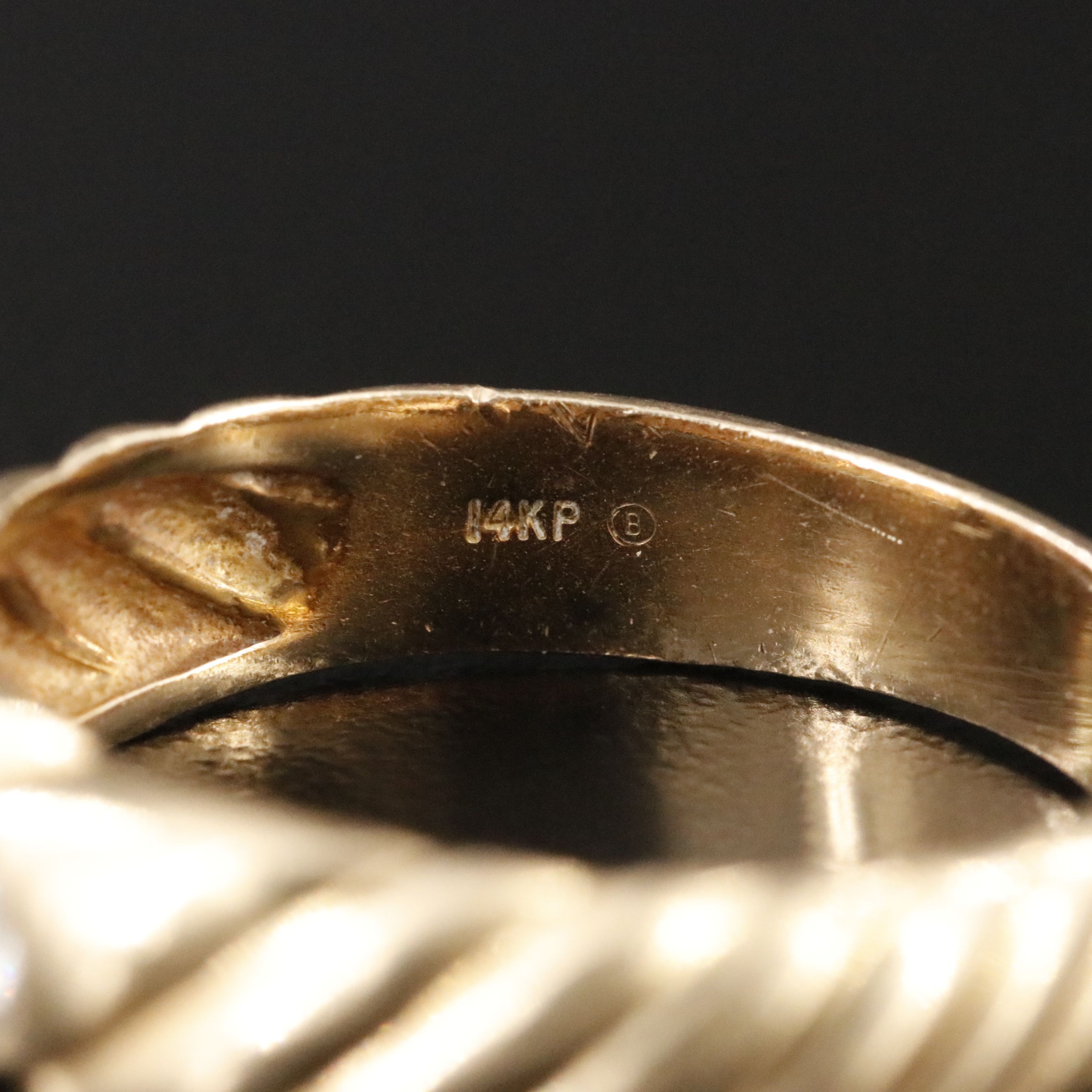 14K 0.18 CT Diamond Ring