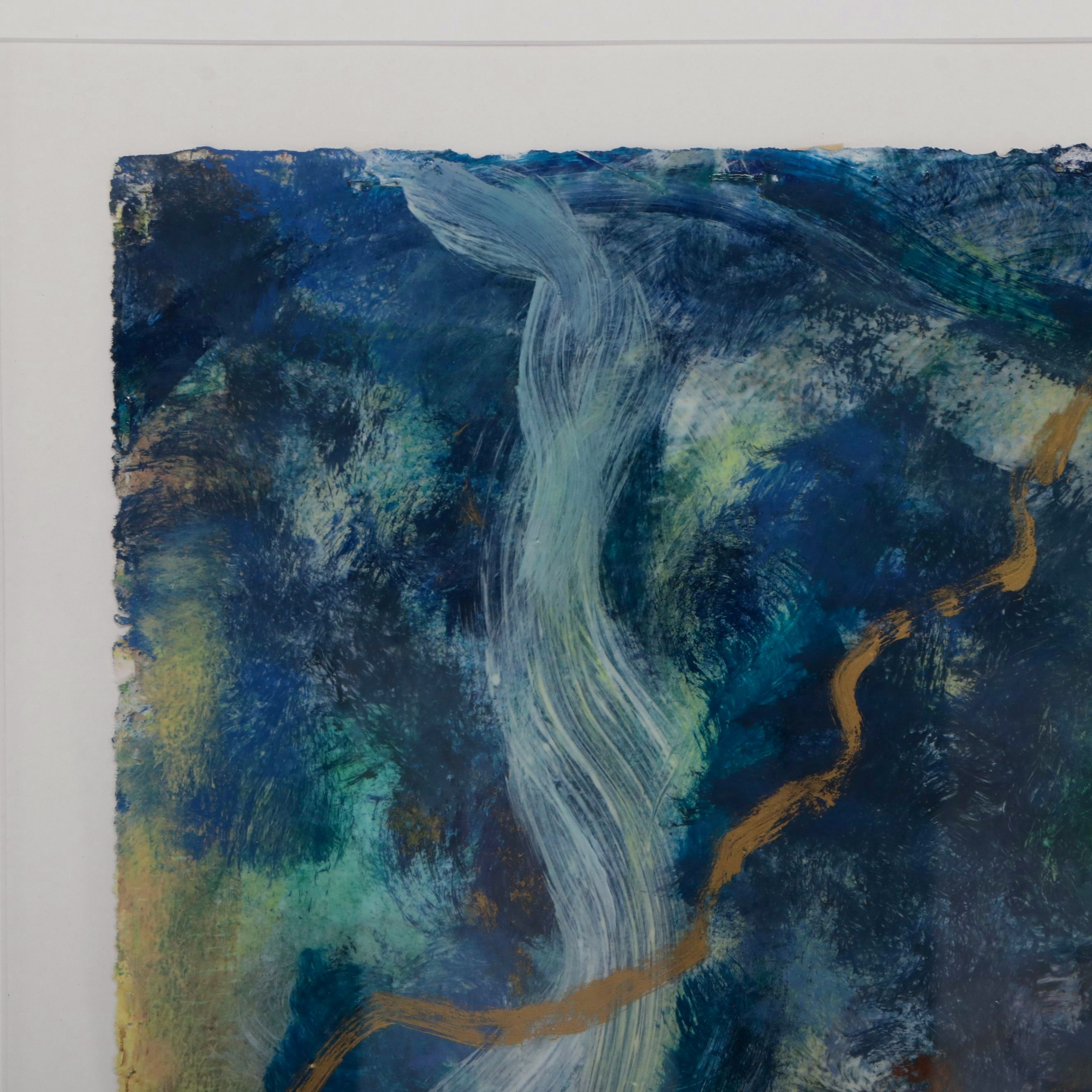 Pamela Moore Abstract Acrylic Painting "Fortuna 2," 1993