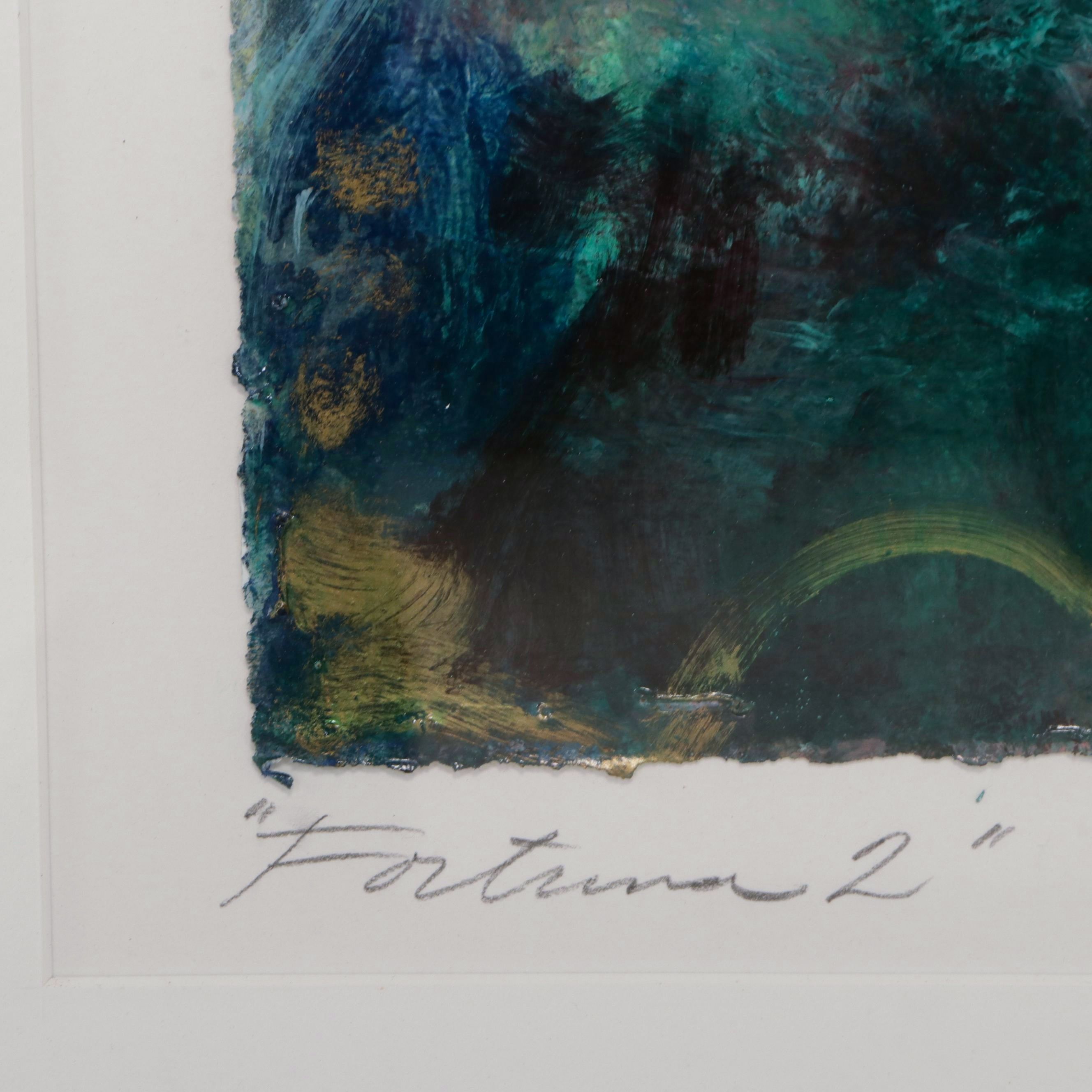 Pamela Moore Abstract Acrylic Painting "Fortuna 2," 1993