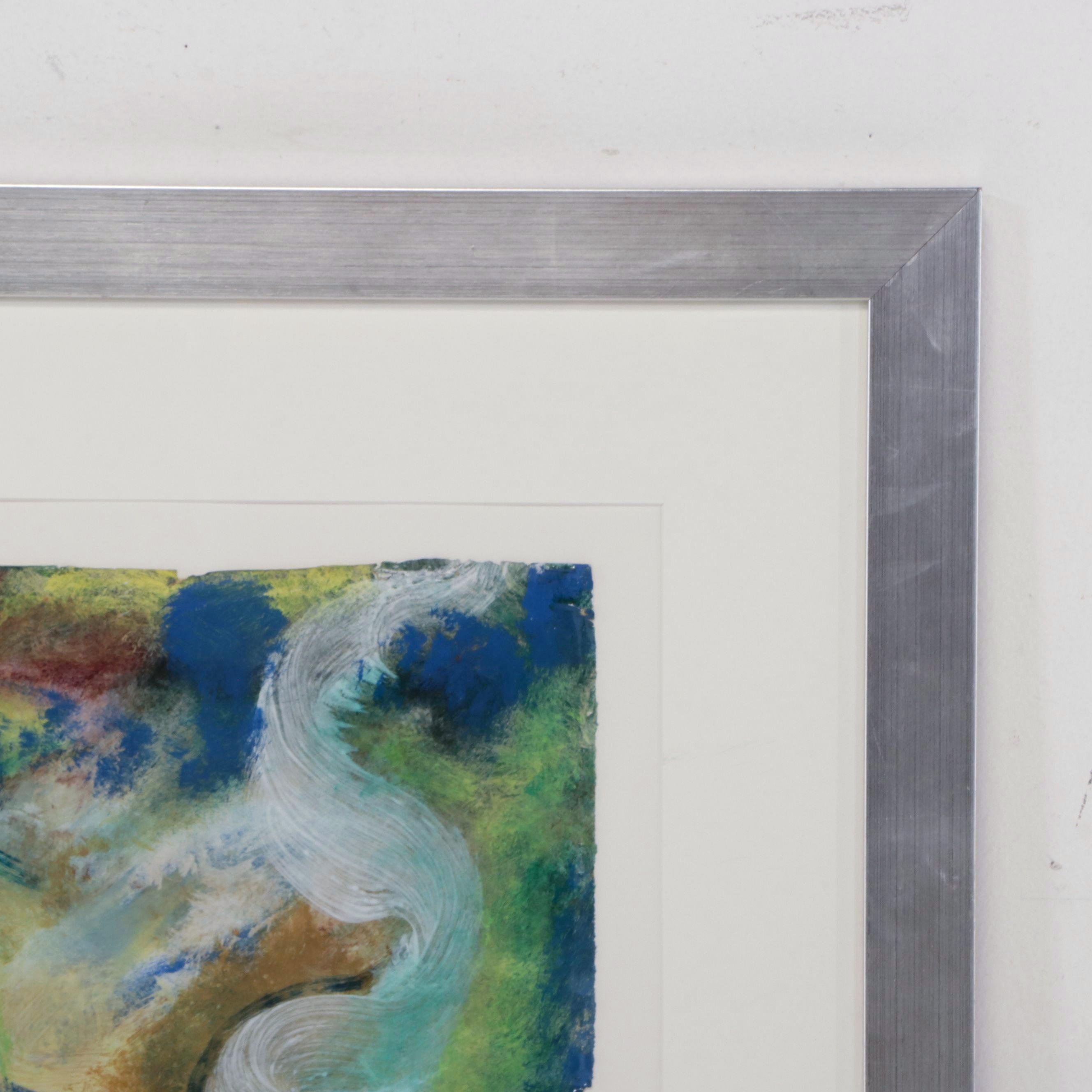 Pamela Moore Abstract Acrylic Painting "Fortuna 2," 1993