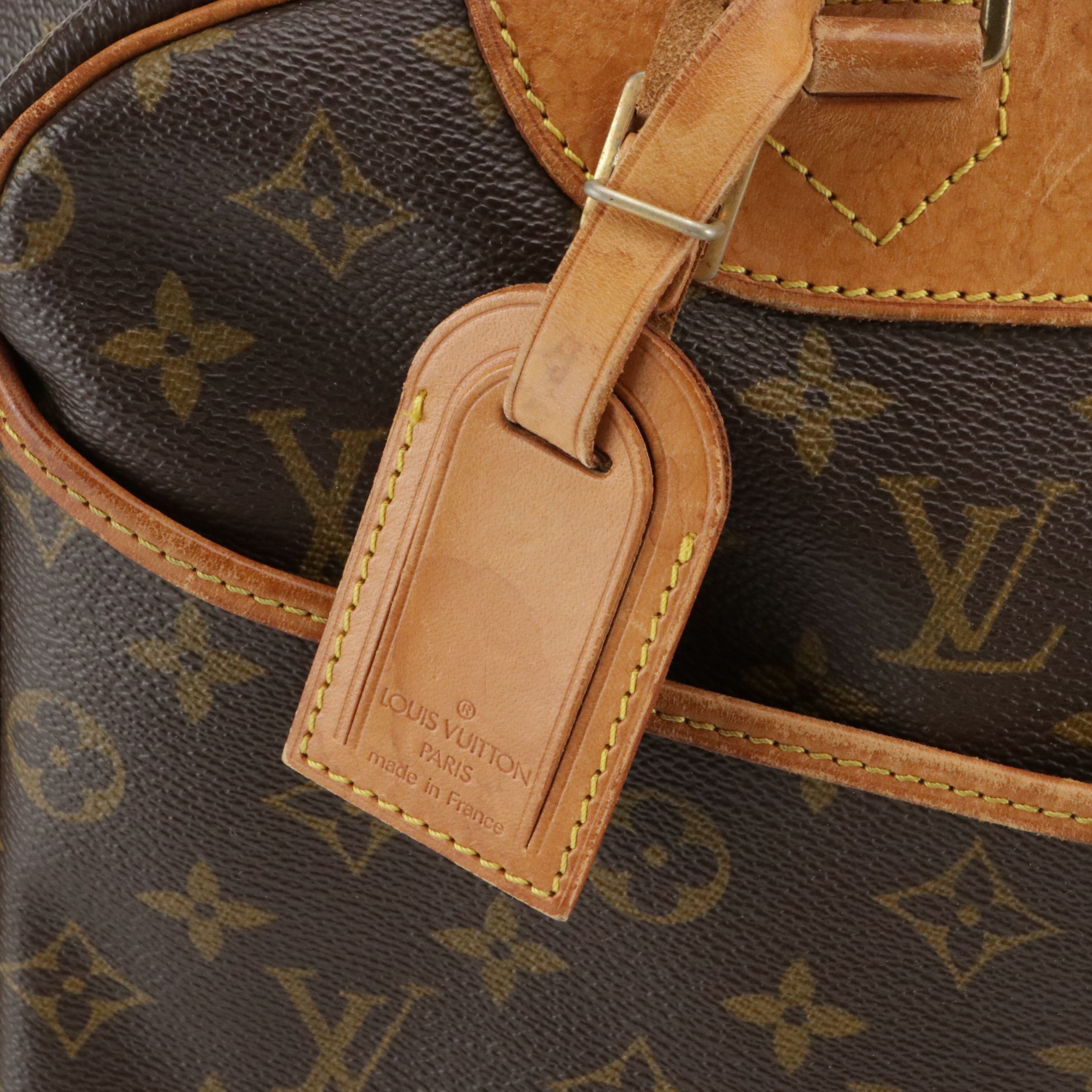 Louis Vuitton Deauville Handbag in Monogram Canvas and Vachetta Leather