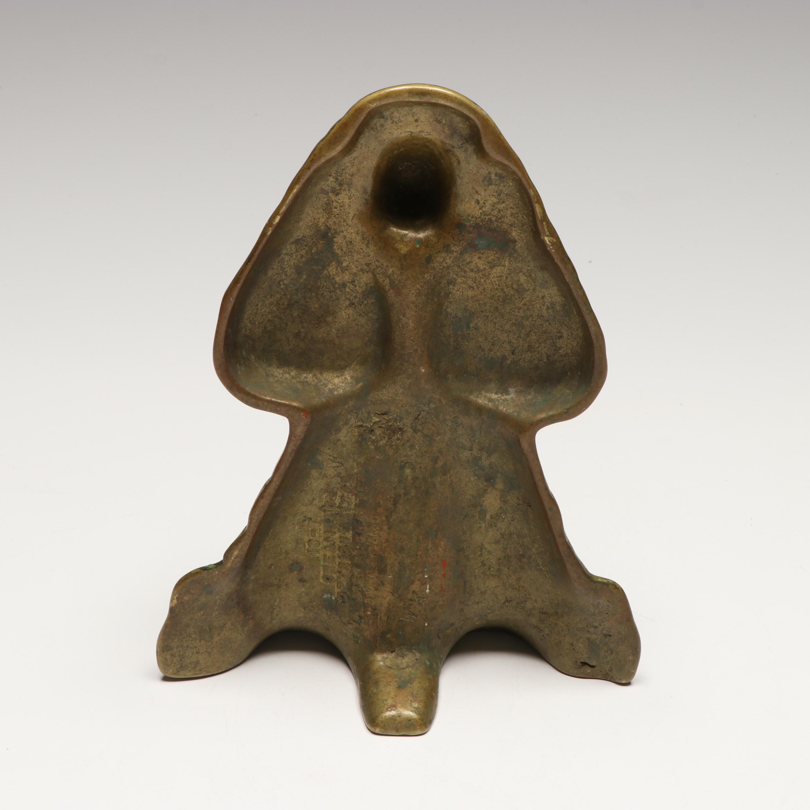 Virginia Metalcrafters Cocker Spaniel Brass Doorstop with Other Metal Doorstop