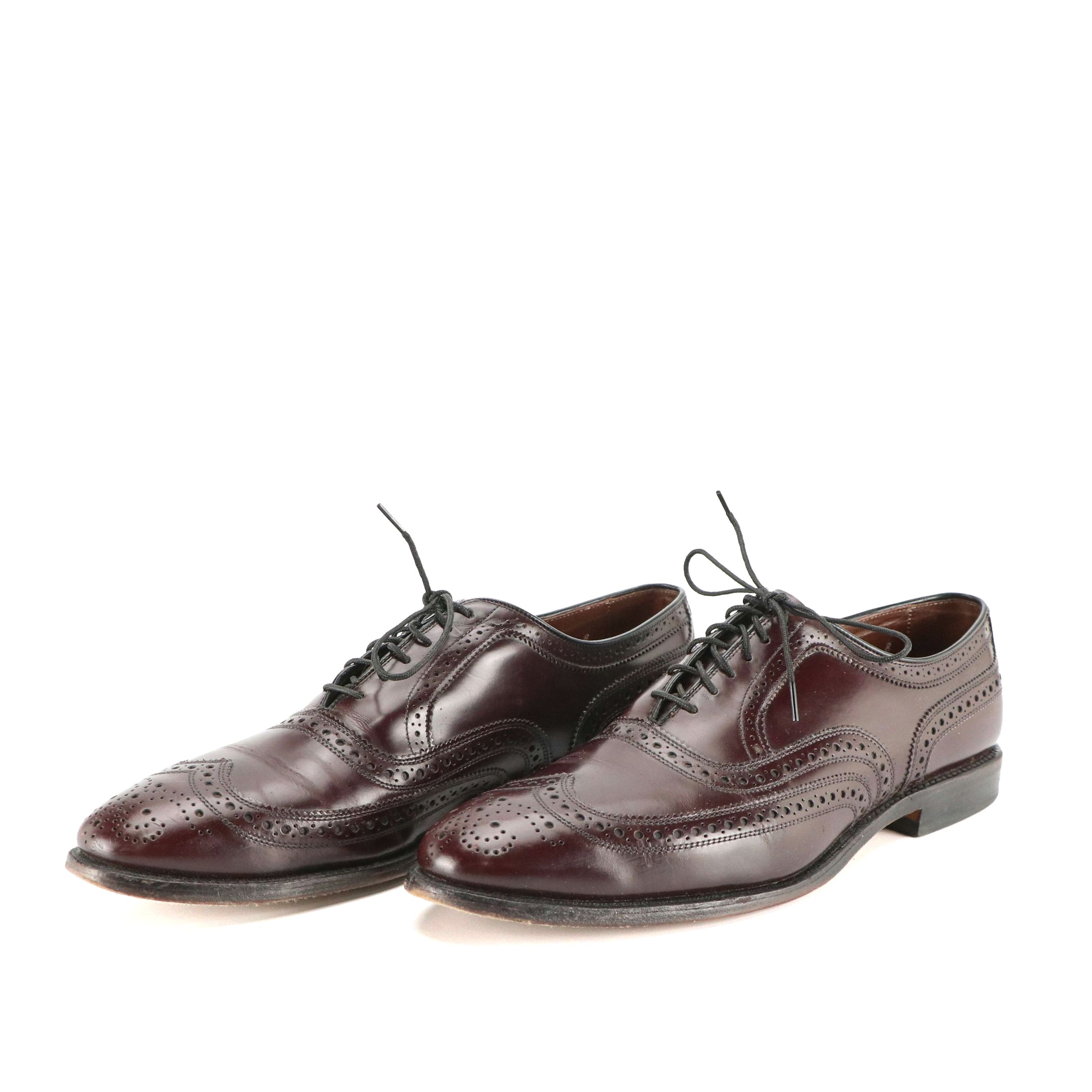 Men's Allen Edmonds McAllister Brogue Wingtip Oxfords in Leather with Box