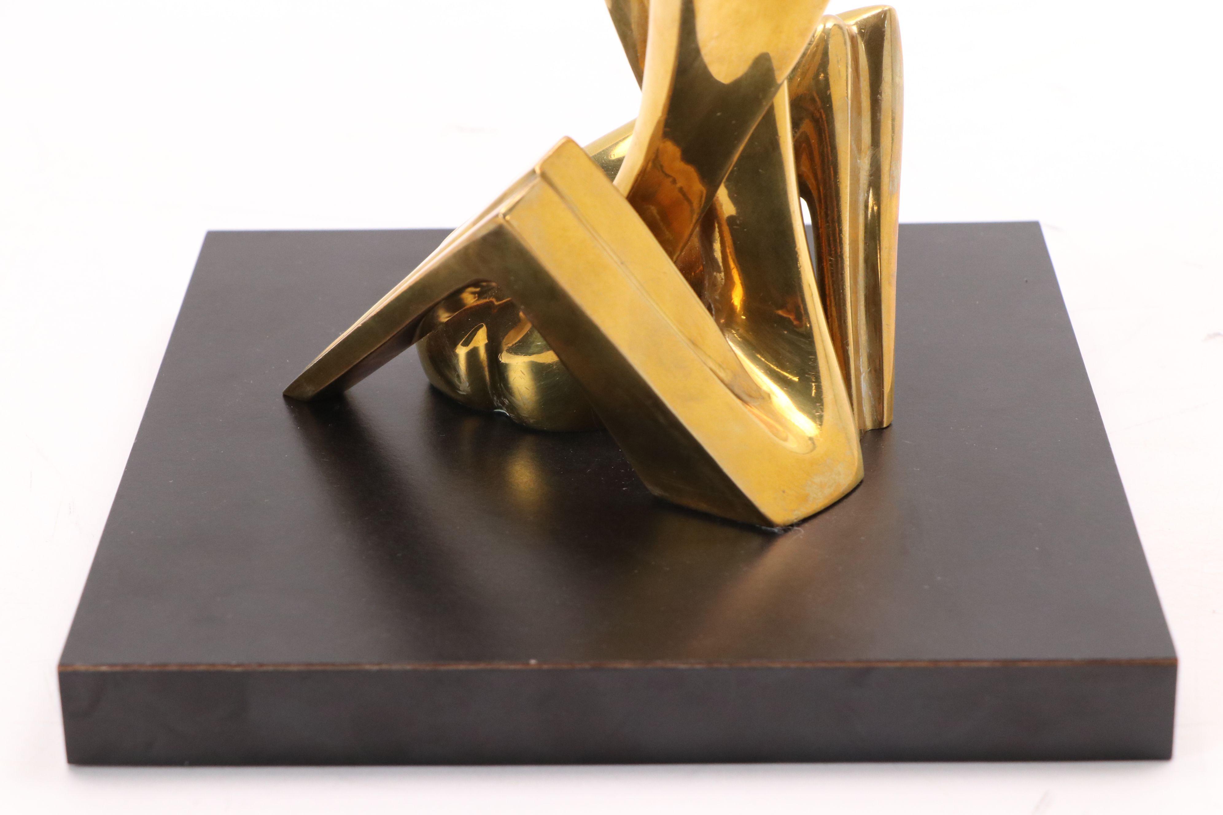 Itzik Benshalom Copper Alloy Sculpture of Lovers, 1982