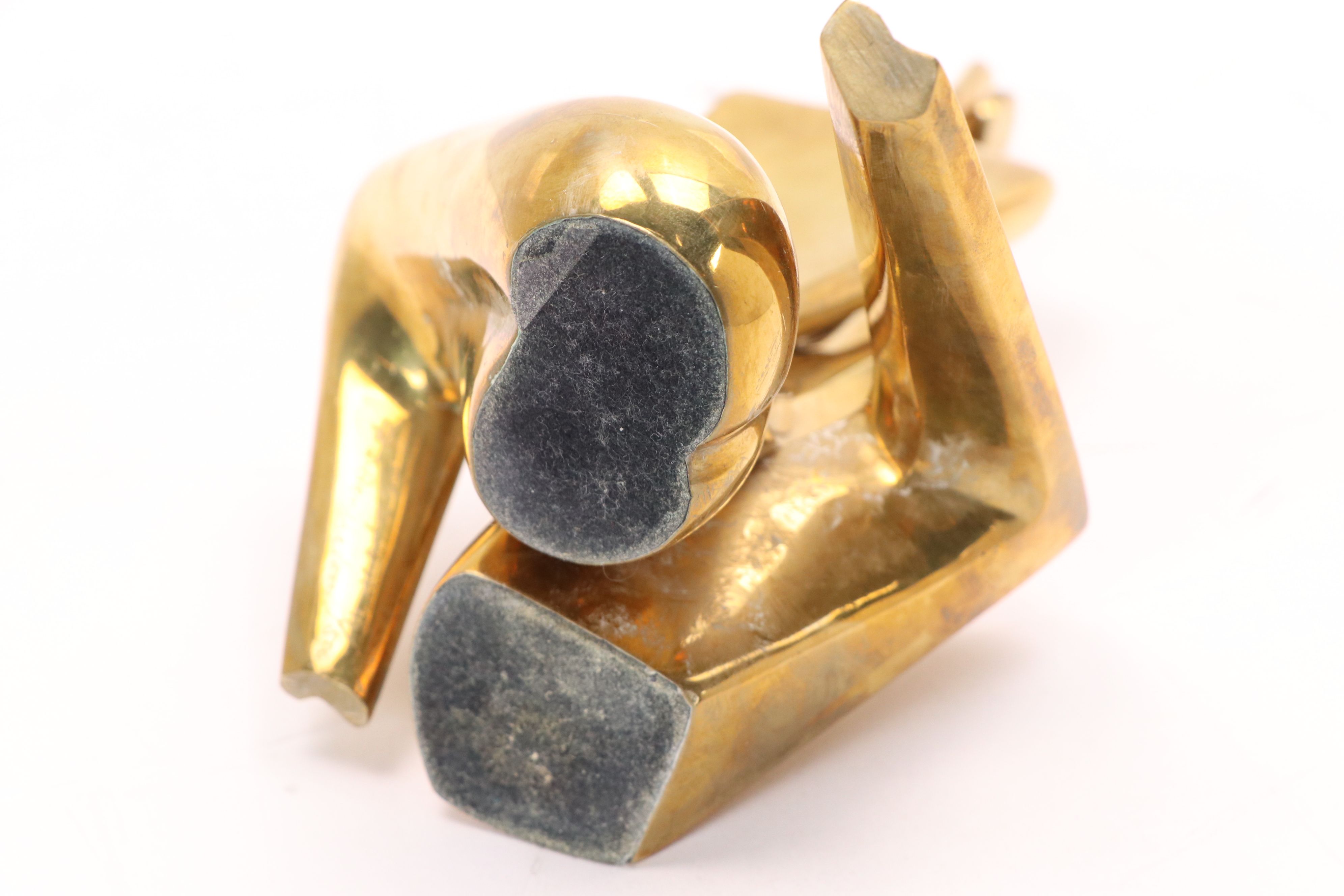 Itzik Benshalom Copper Alloy Sculpture of Lovers, 1982