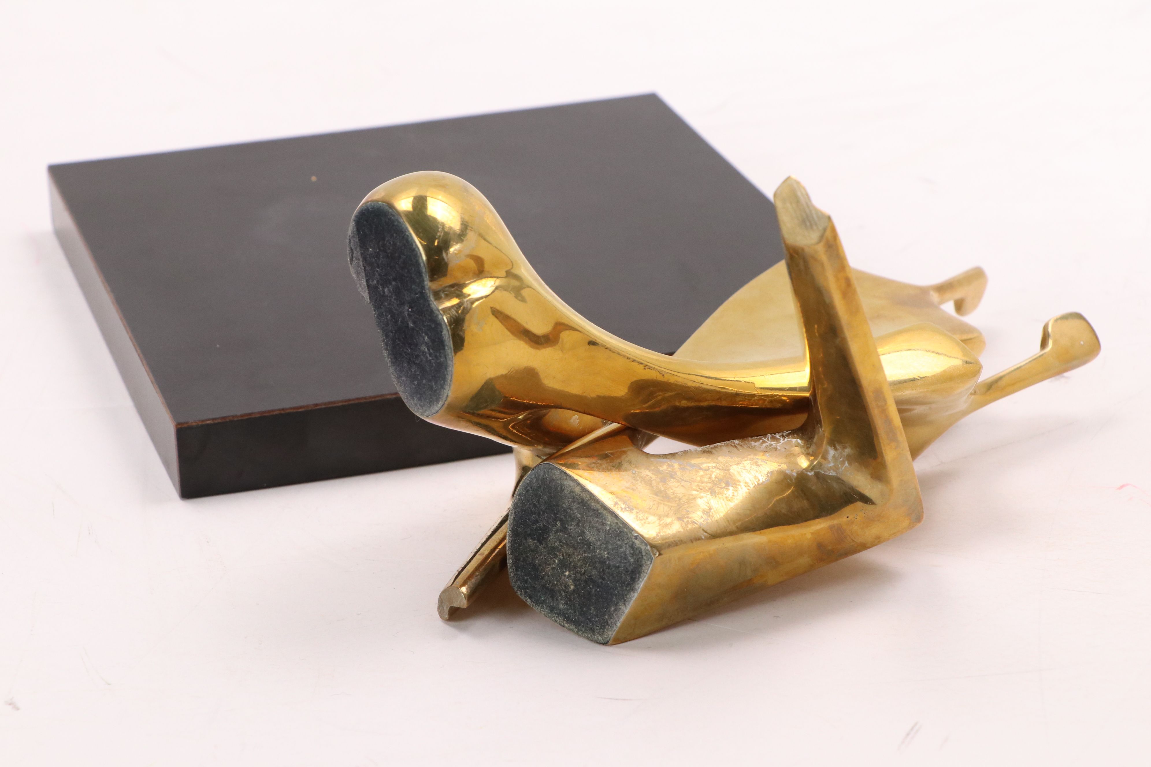 Itzik Benshalom Copper Alloy Sculpture of Lovers, 1982