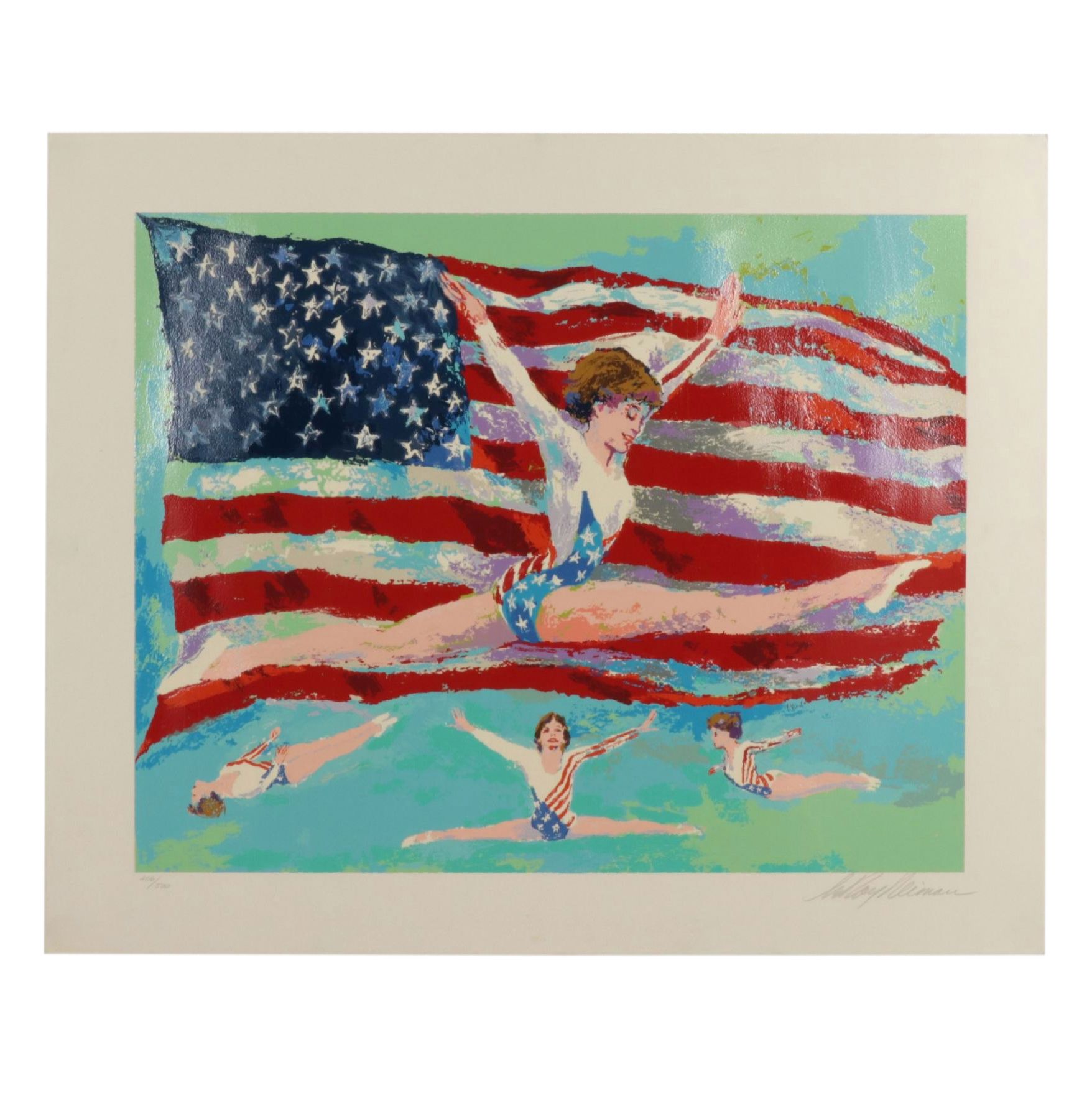 Leroy Neiman Serigraph "Golden Girl", 1985