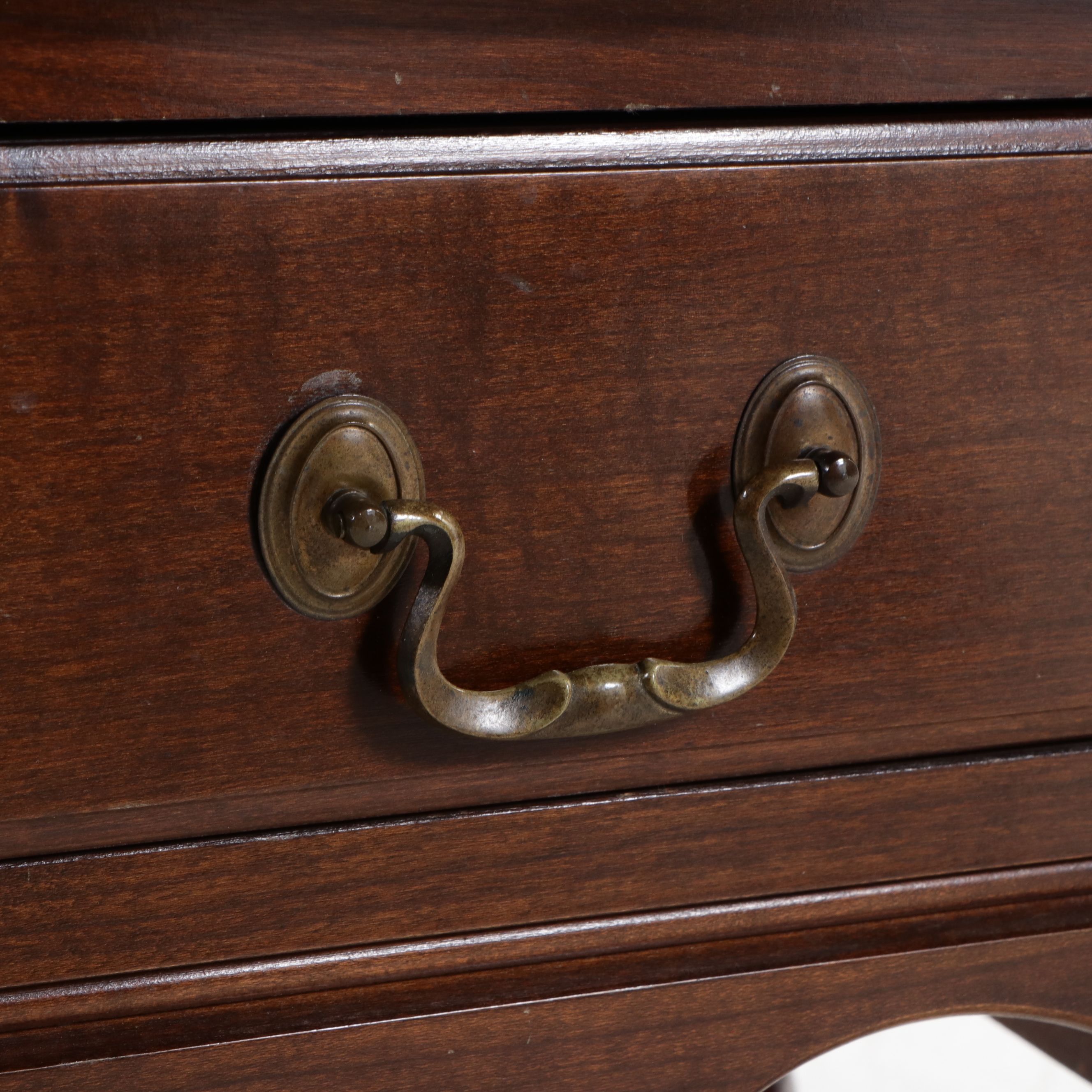 Colonial Revival Solid Cherry Gallery-Top Nightstand