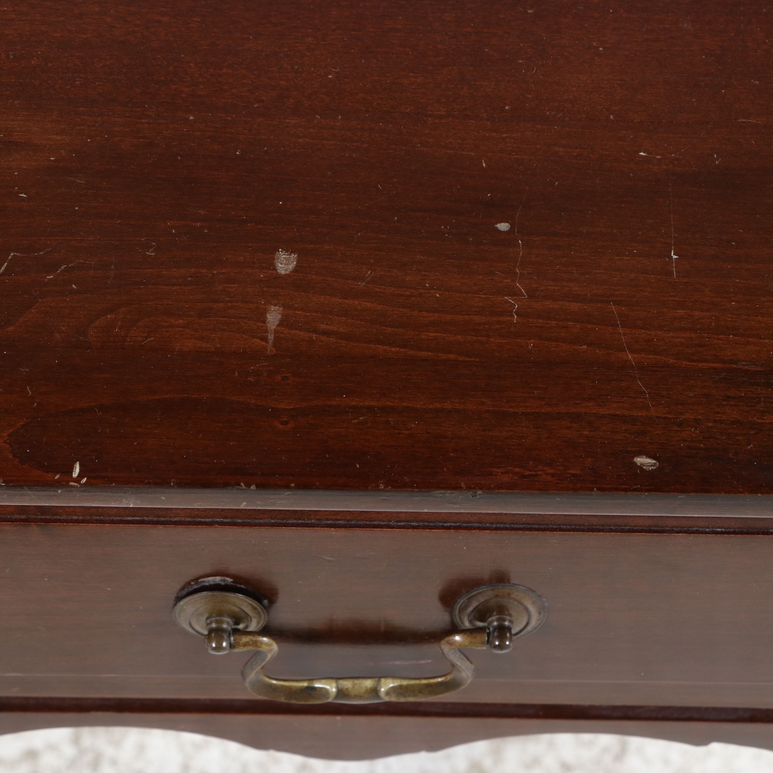 Colonial Revival Solid Cherry Gallery-Top Nightstand