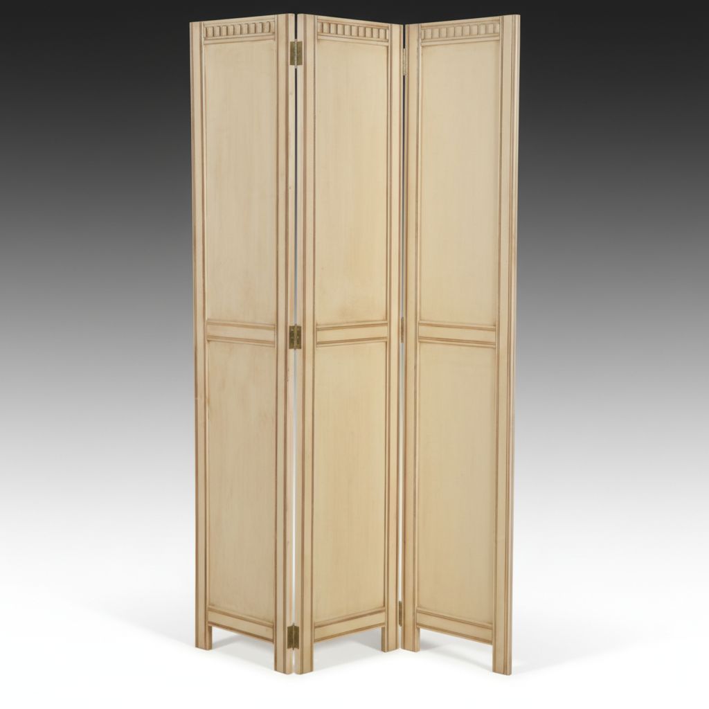 Three-Panel Folding Room Screen, Mid 20th Century
