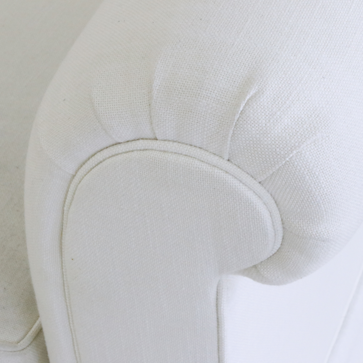 Contemporary Three-Seat Skirted Sofa