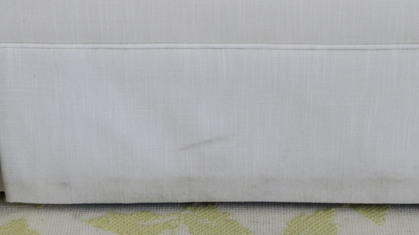 Contemporary Three-Seat Skirted Sofa