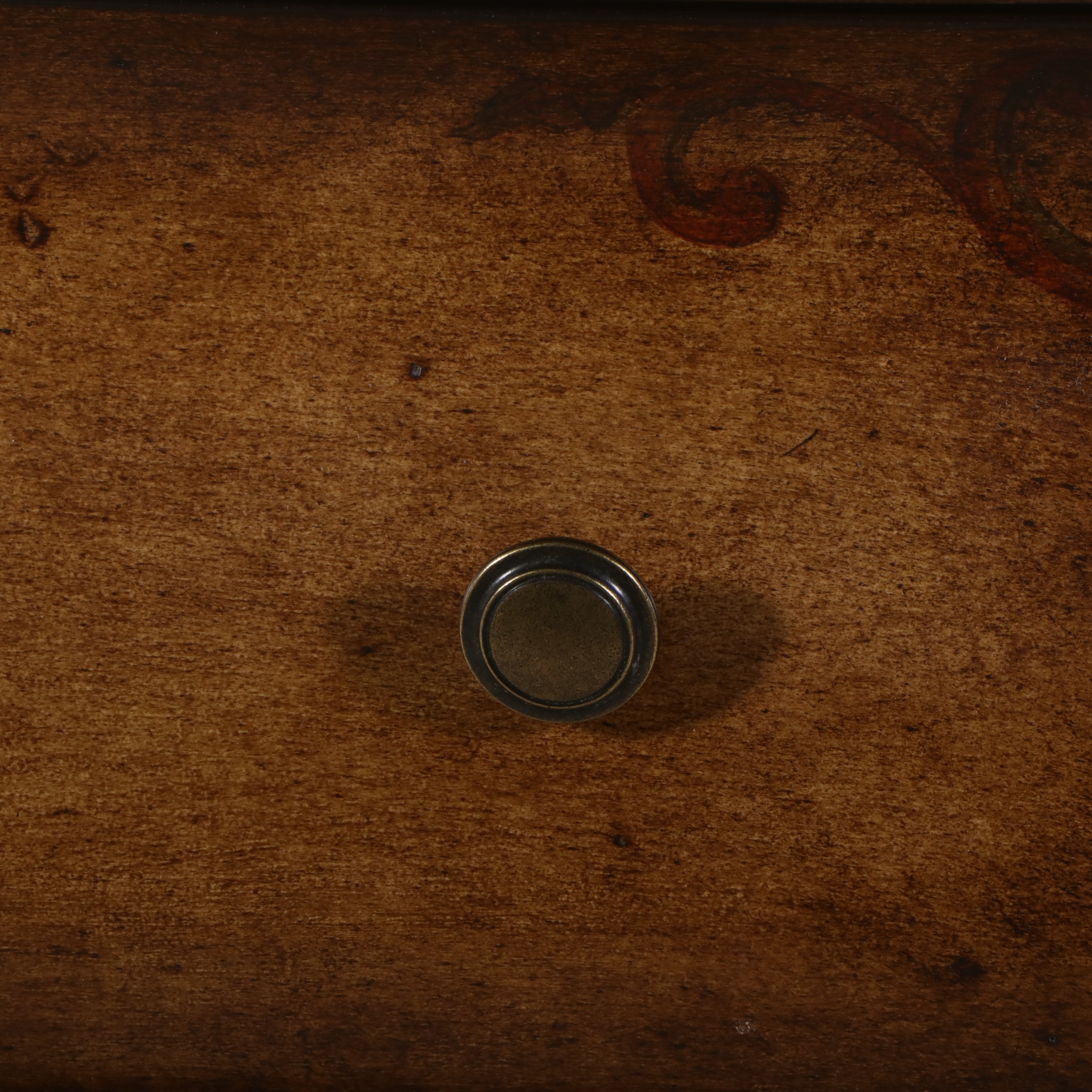 Venetian Rococo Style Paint-Decorated Wood Three-Drawer Bombé Chest