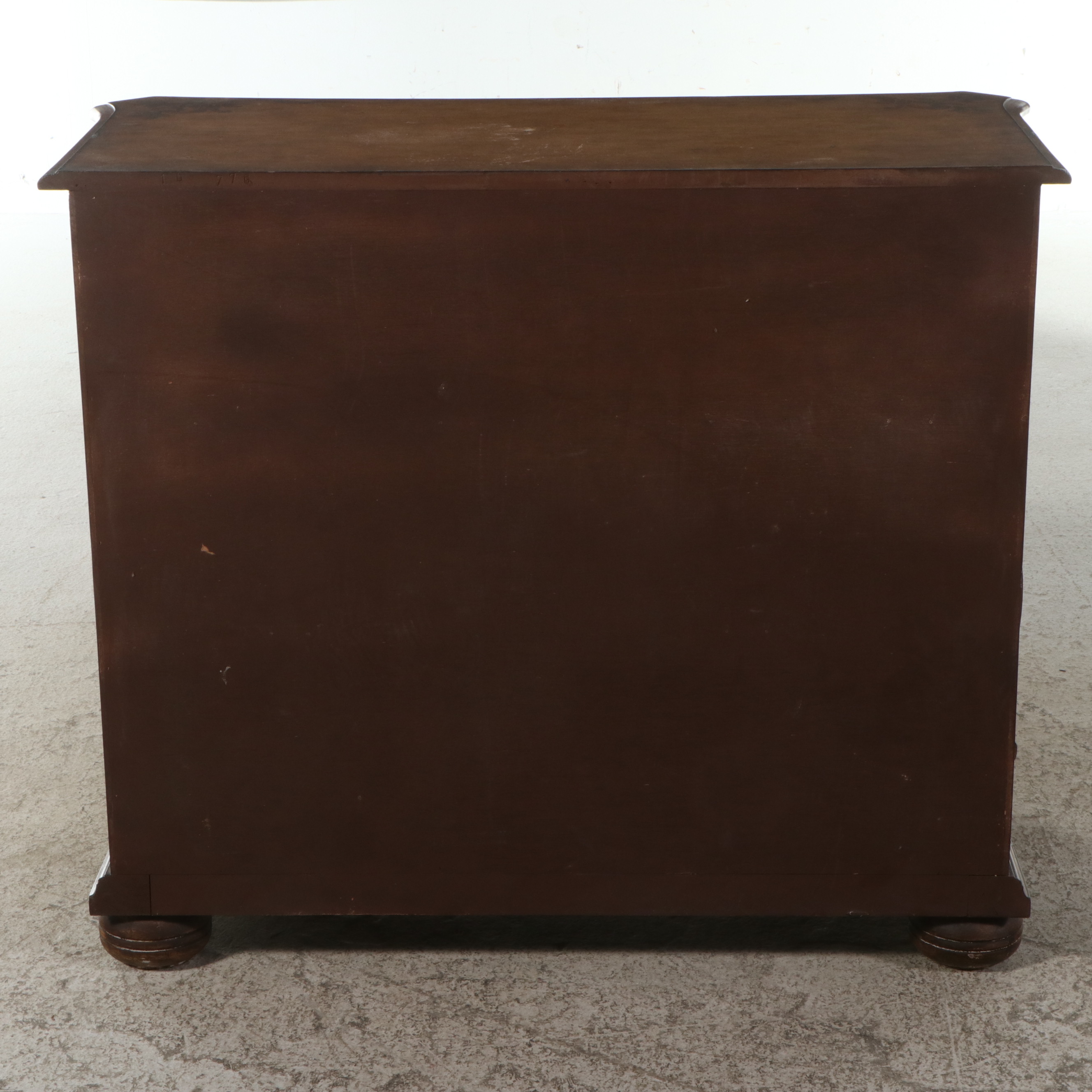 Venetian Rococo Style Paint-Decorated Wood Three-Drawer Bombé Chest