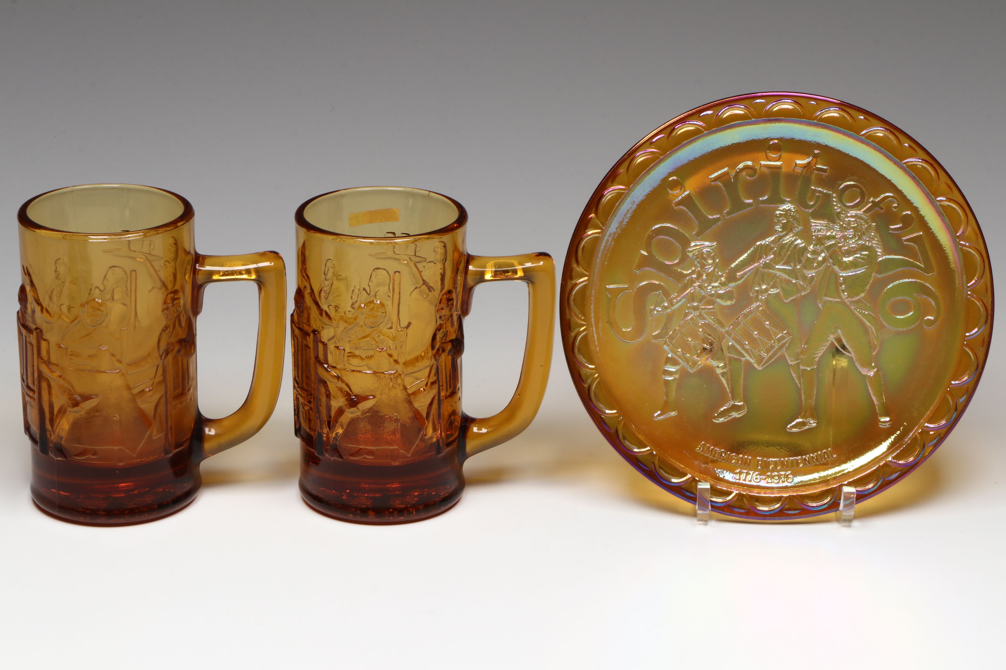 "Spirit of '76" Plate and More Fostoria, Fenton and Imperial Carnival Glassware