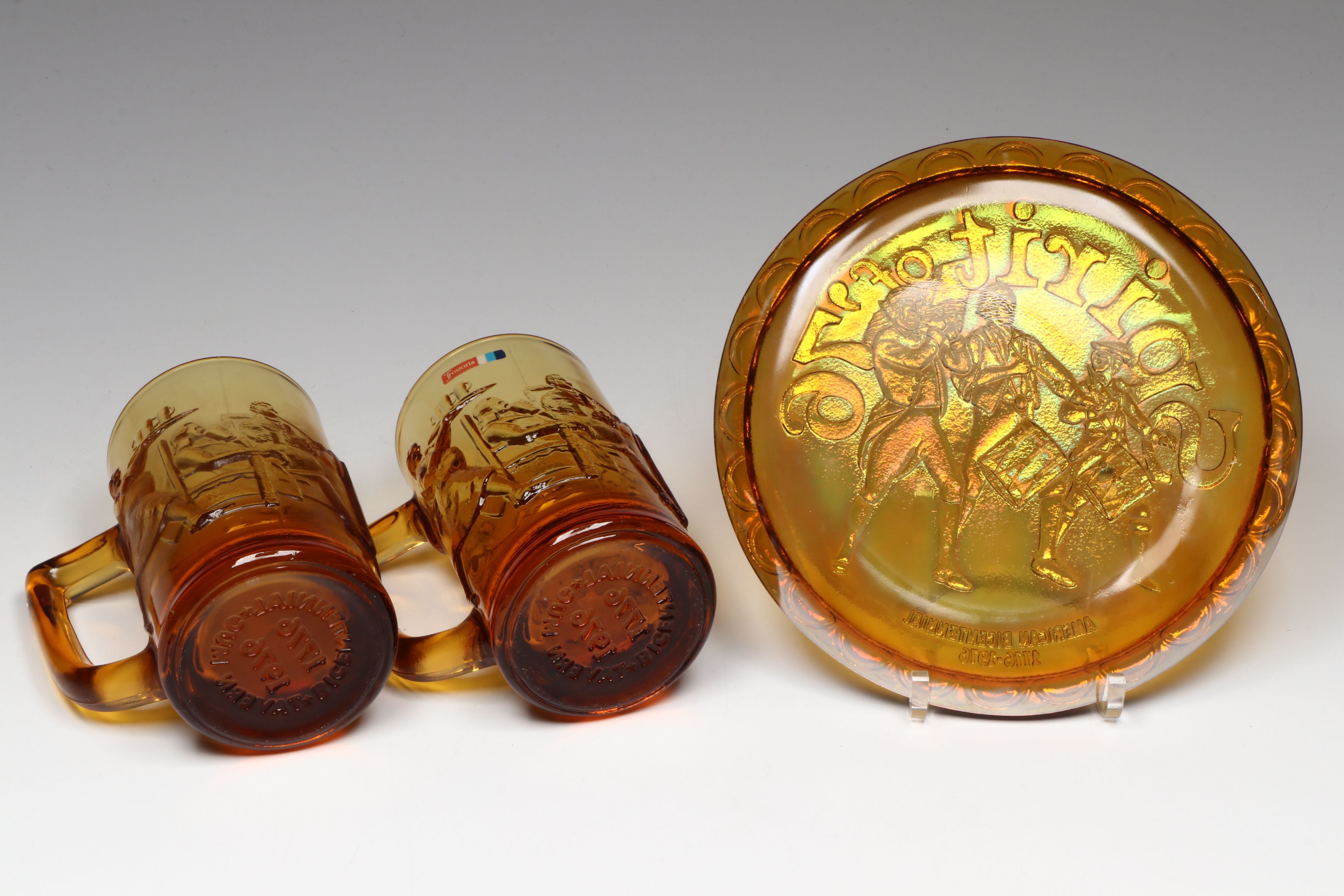 "Spirit of '76" Plate and More Fostoria, Fenton and Imperial Carnival Glassware