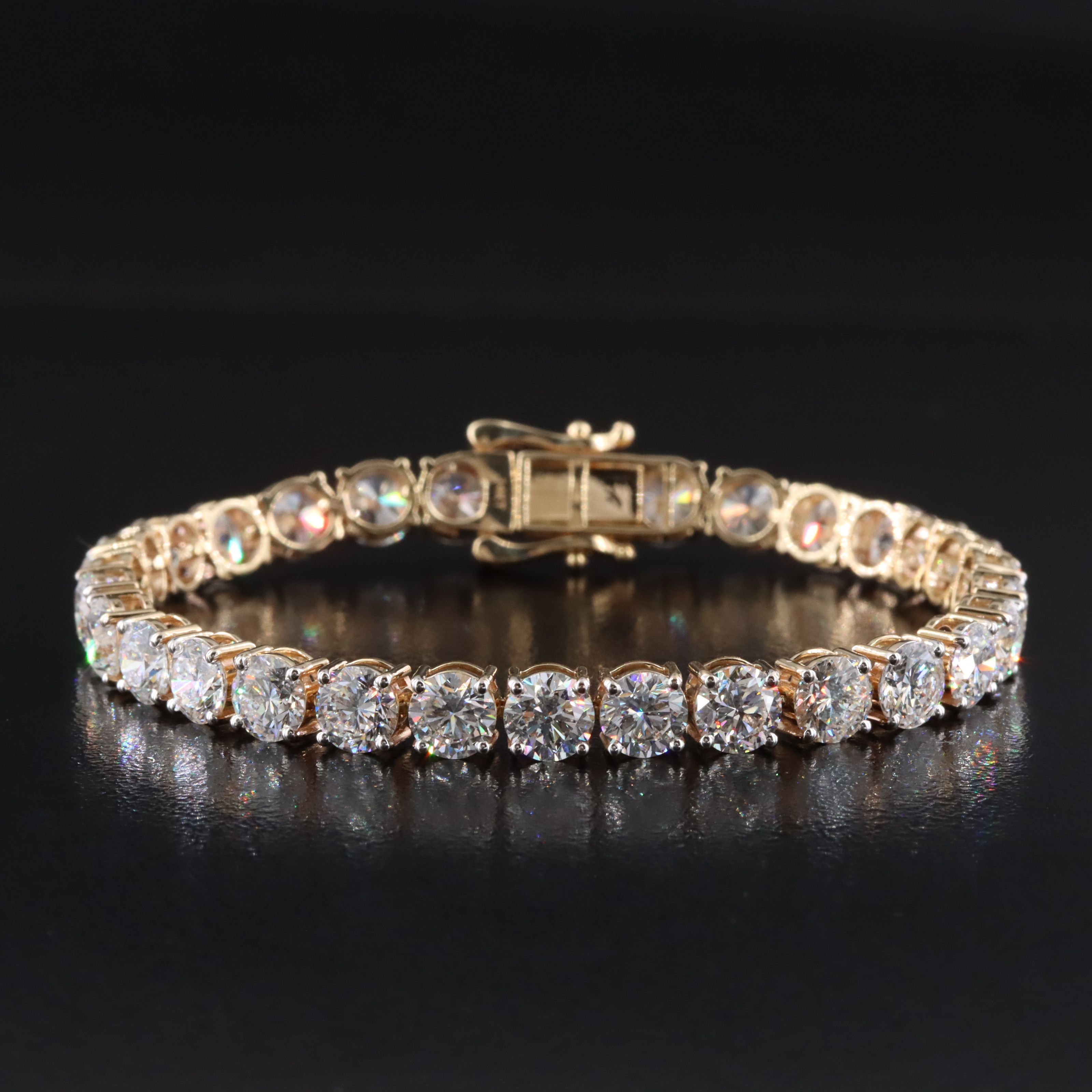 14K 14.27 CTW Lab Grown Diamond Line Bracelet