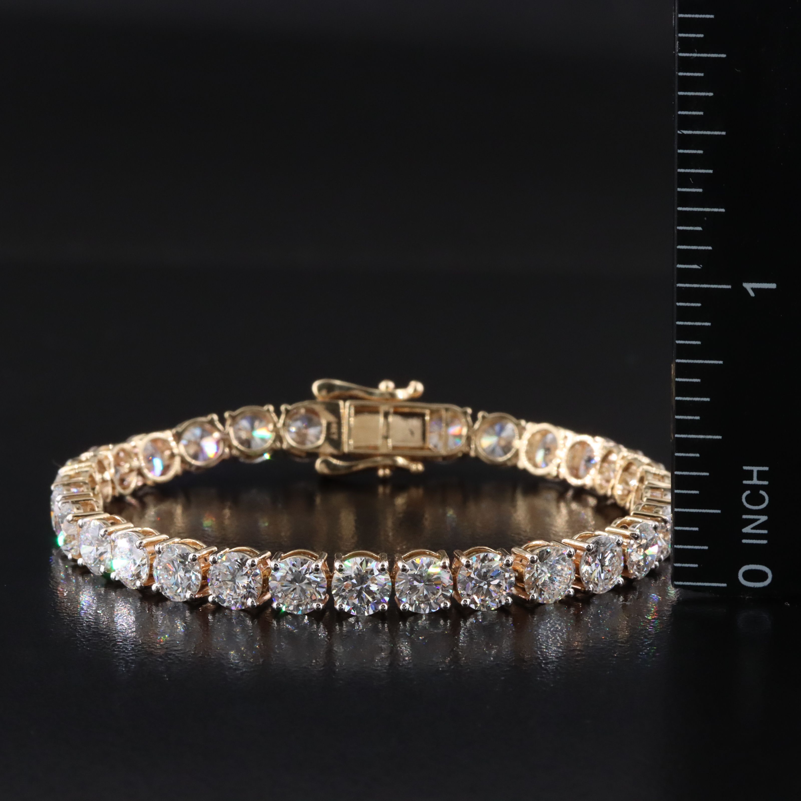14K 14.27 CTW Lab Grown Diamond Line Bracelet